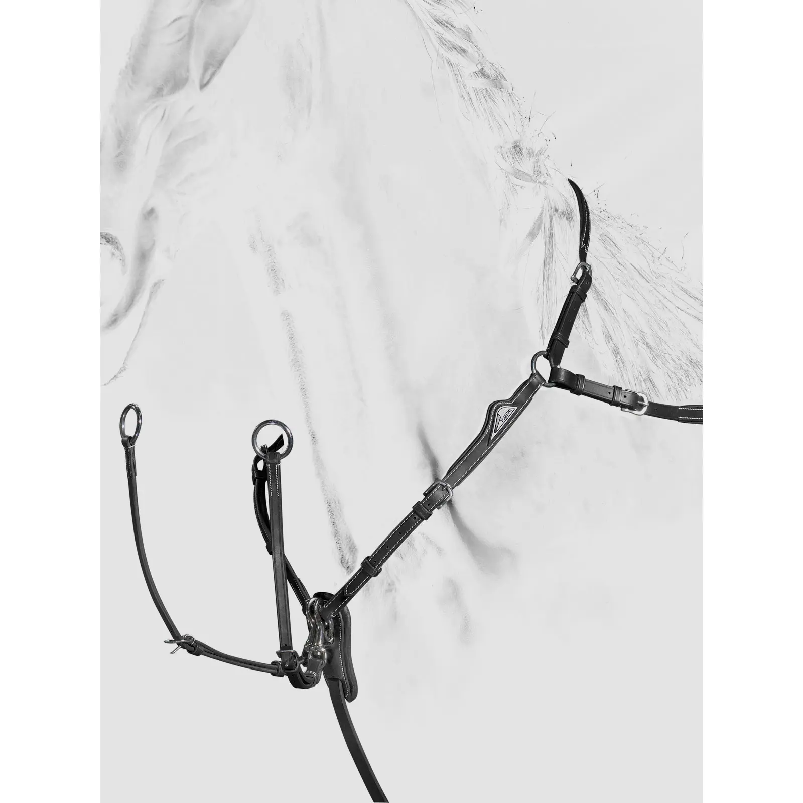 Meilleurs prix pour Collier de chasse pour cheval avec martingale amovible Equiline