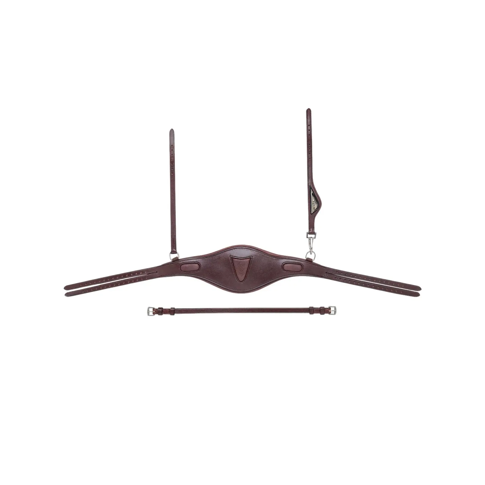 Comparer les prix de Têtière équitation anatomique large deux branches Equiline