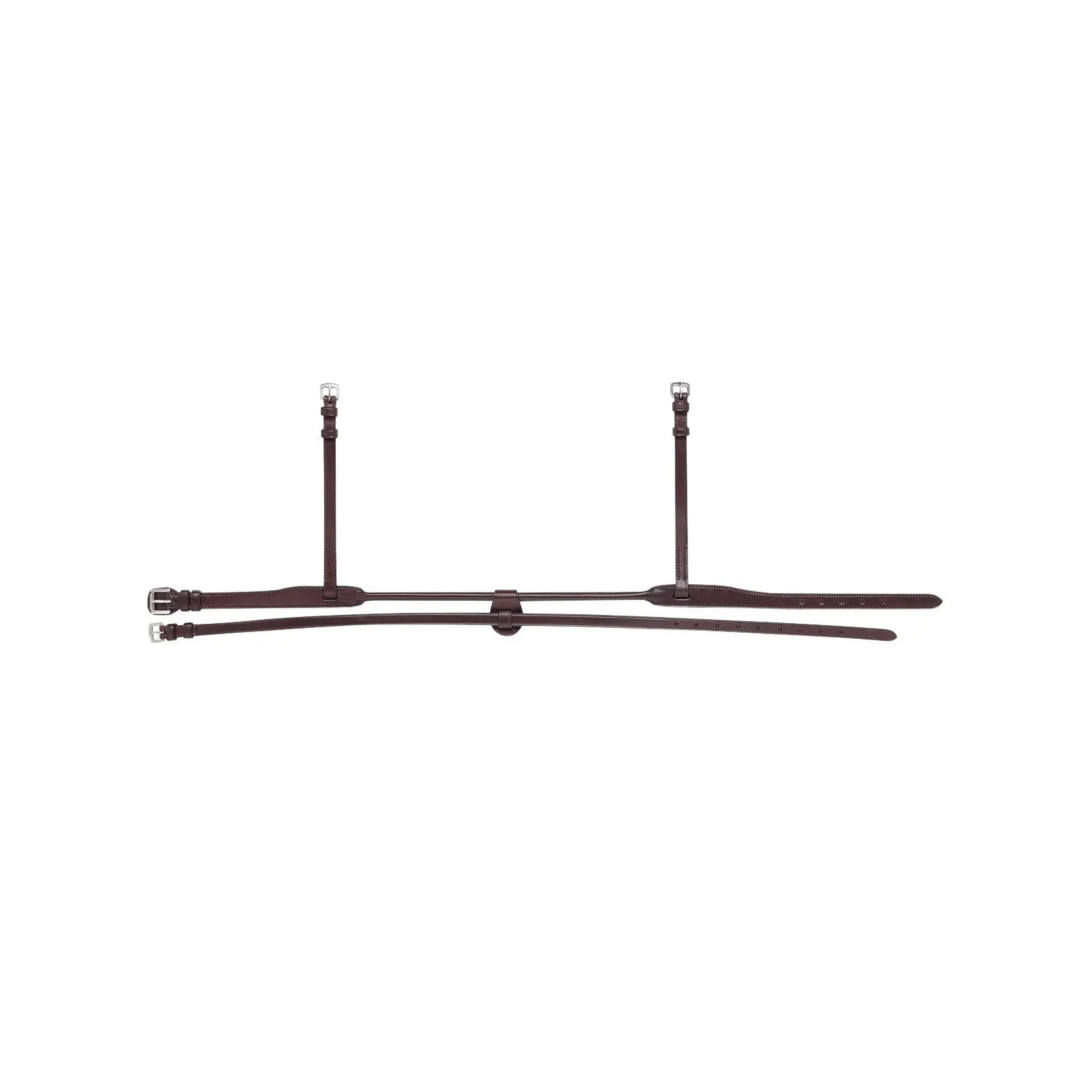 Equiline Marron Rounded Horse Cheek Pieces