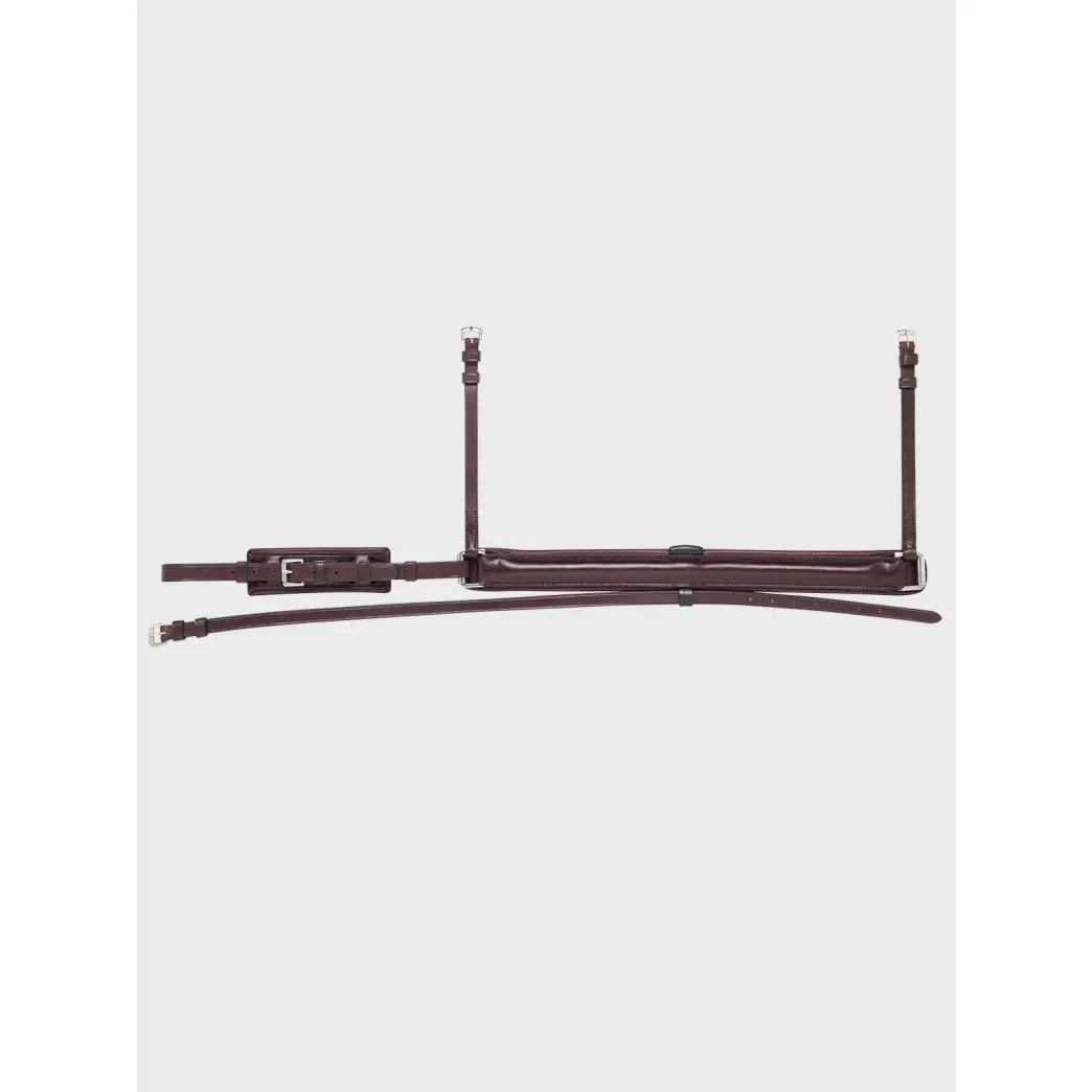Muserolle cheval arrondie avec embout amovible Equiline