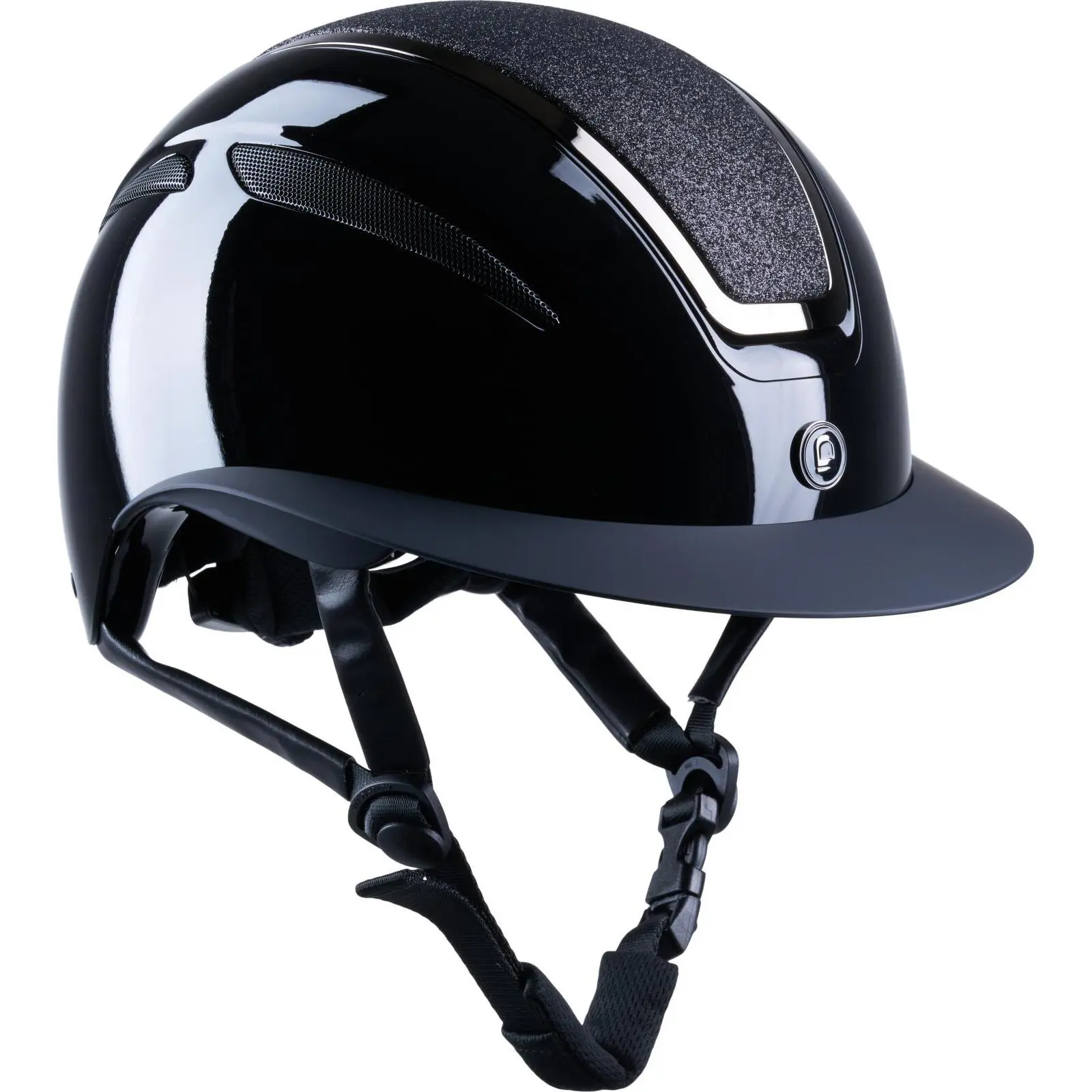 Casque d'équitation partie supérieure pailletée Equipage EQ Guardian