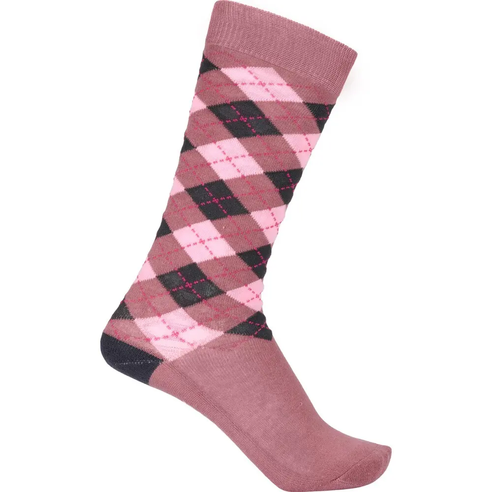Equipage Rose Children's Riding Socks Lax Argyle
