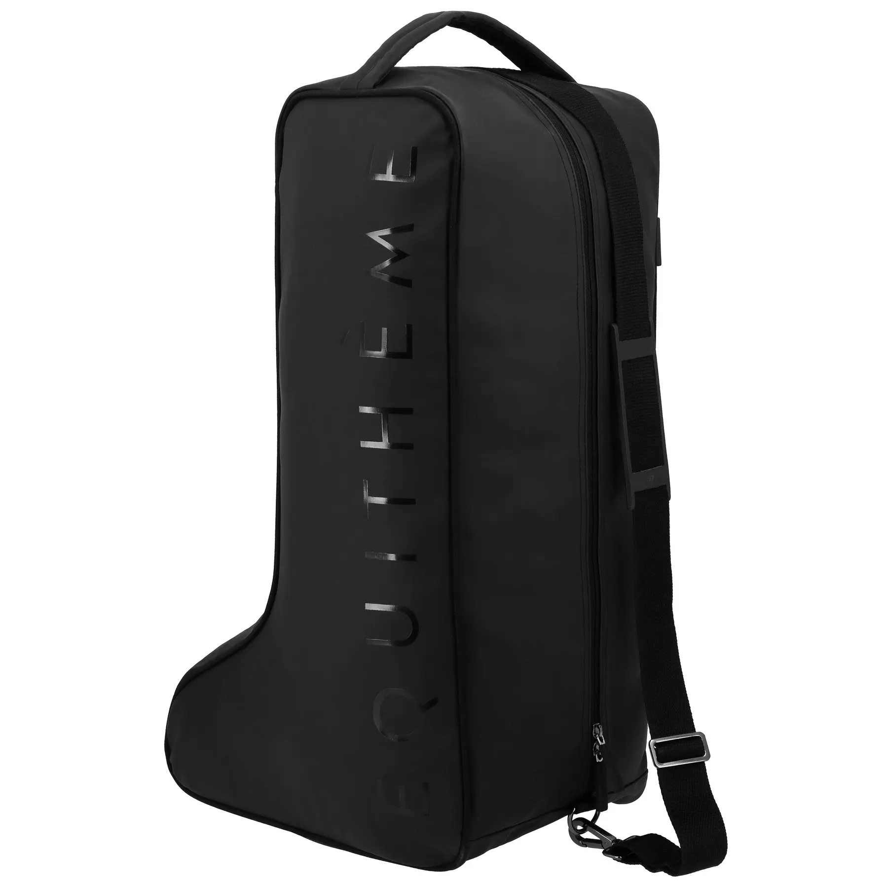 Sac à bottes équitation avec logo Equithème Basalt