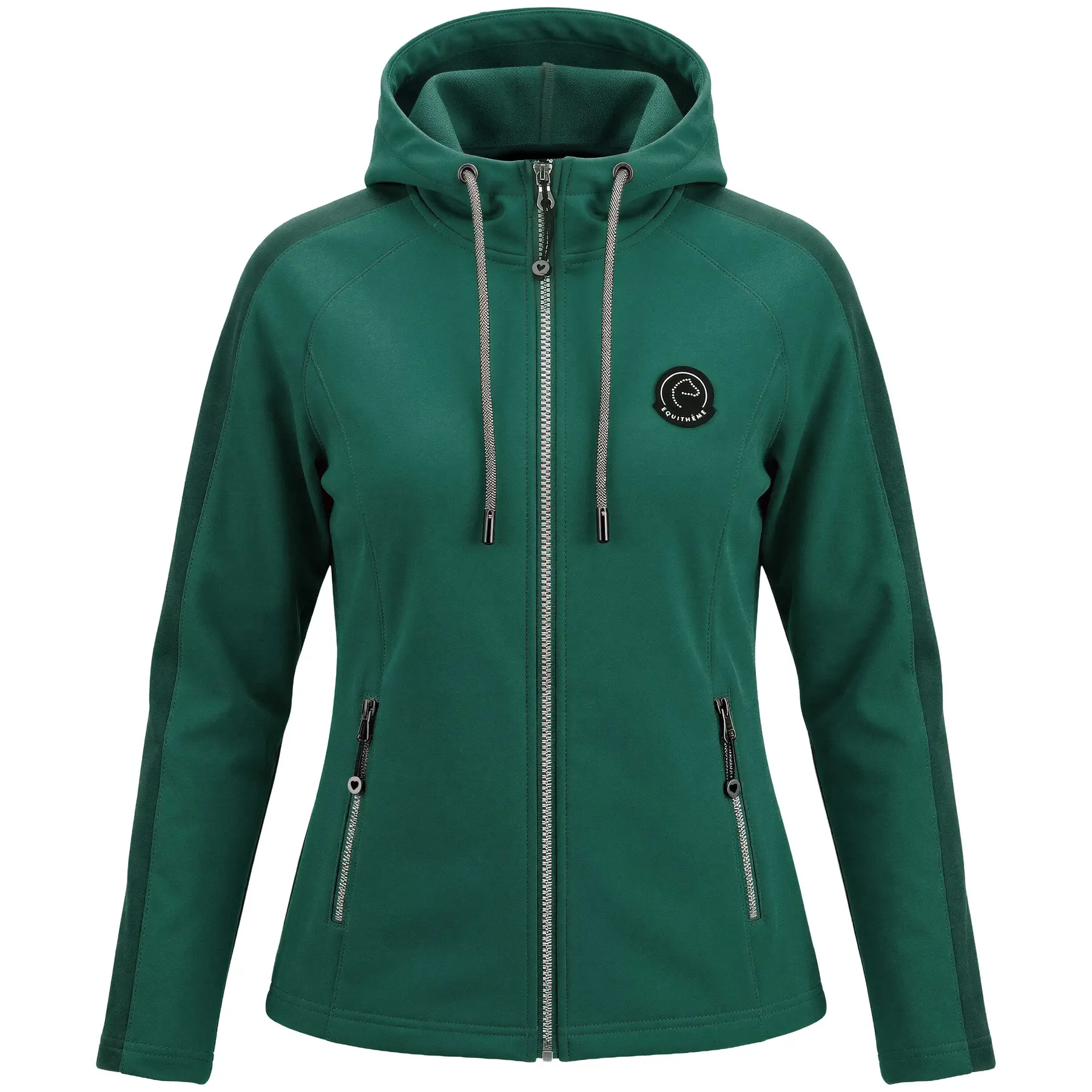 Dames softshell paardrijjack met volle rits Equithème Je t'aime EK-Victoria