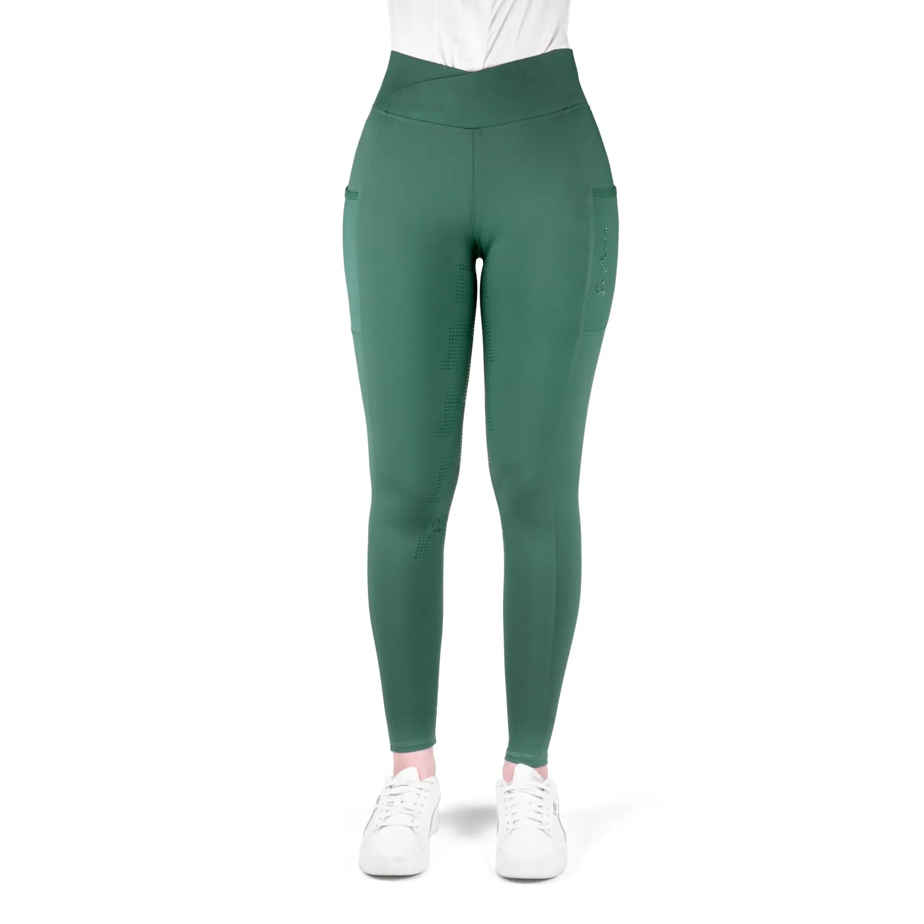Dameslegging met volledige grip Equithème Je t'aime EK-Flora