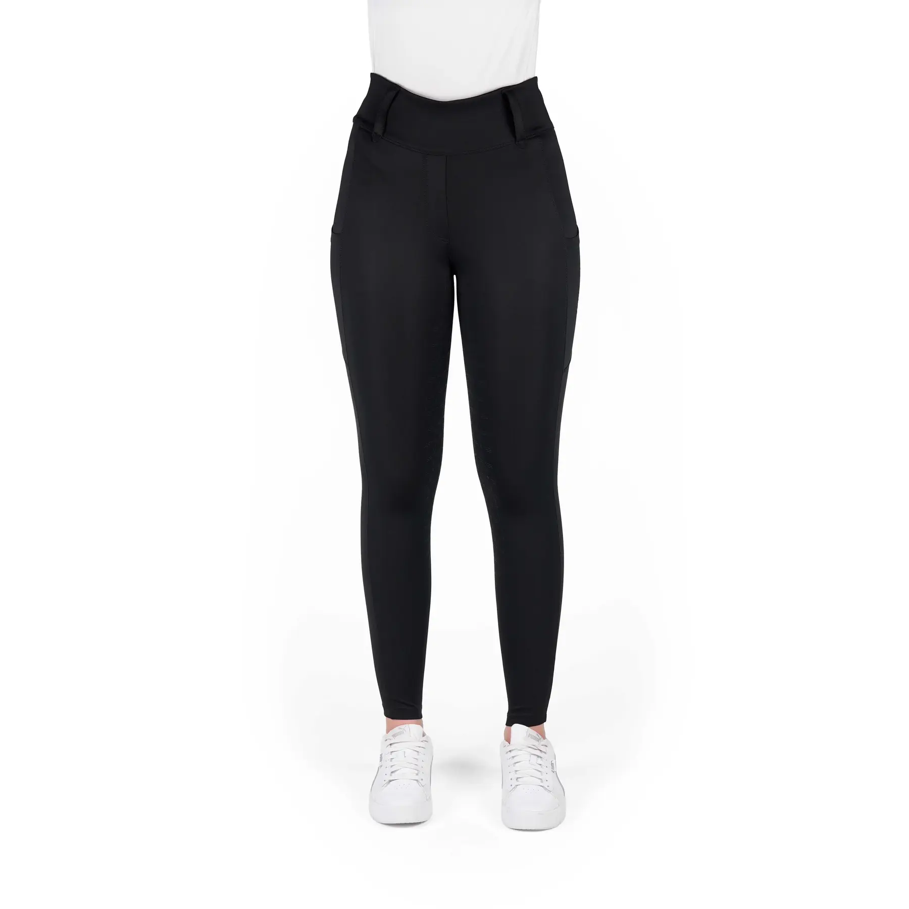 Equithème Women's Noir Full Grip Riding Leggings Alizé