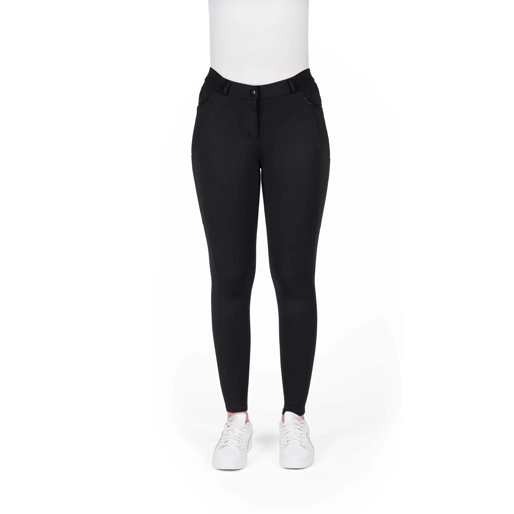 Comparer les prix de Pantalon équitation full grip femme Equithème Capucine
