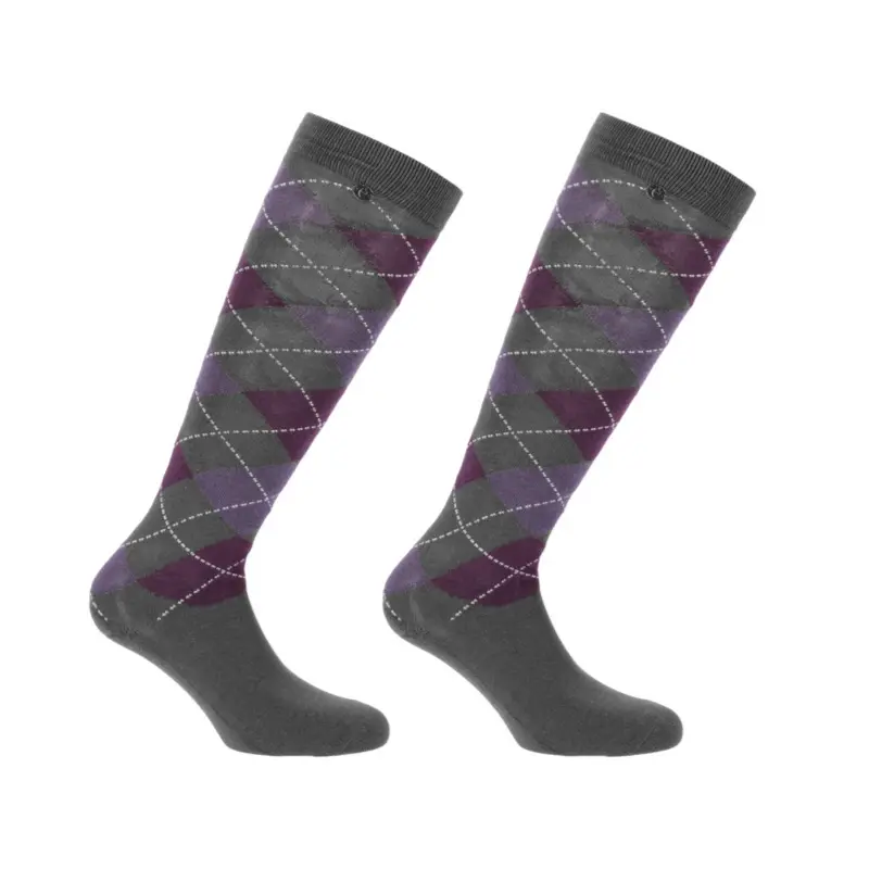 Rijsokken Equithème Argyle