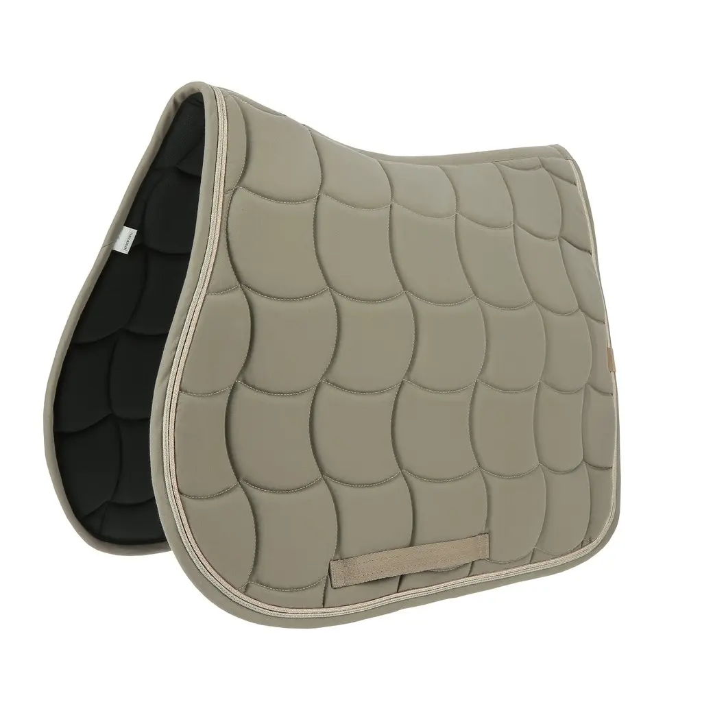 Equithème Marron Saddle Pad For Horses Shiny