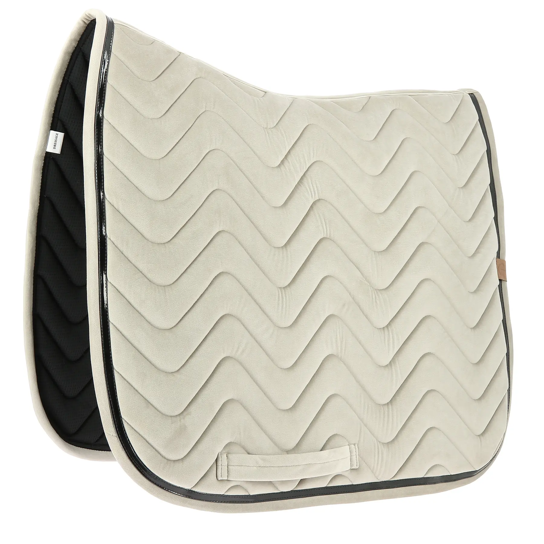Equithème Beige Dressage Saddle Pad Glossy