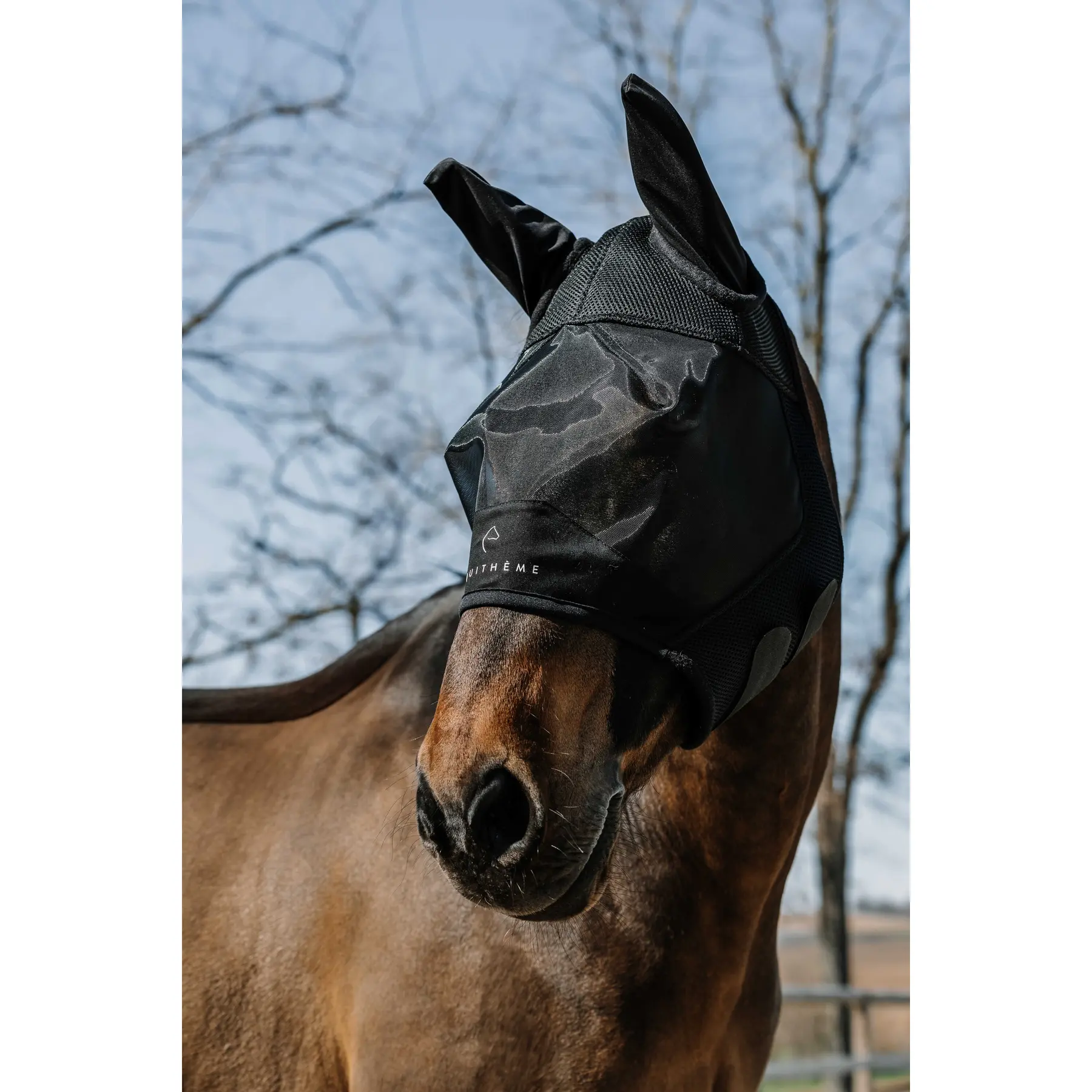 Comparer les prix de Masque anti-mouches pour cheval Equithème Mesh
