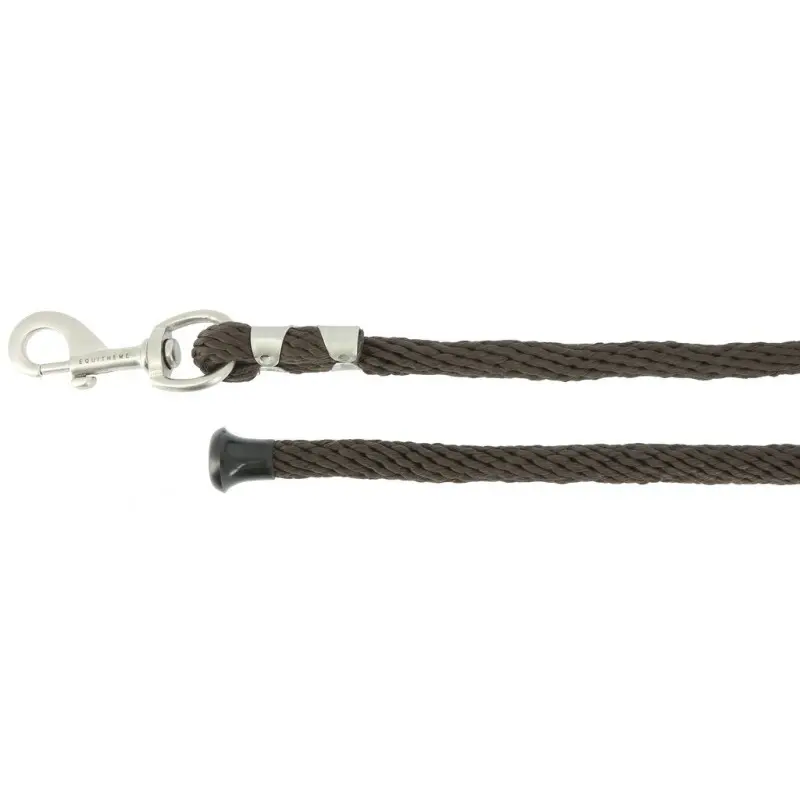 Equithème Marron Soft Satin Lanyard For Horses