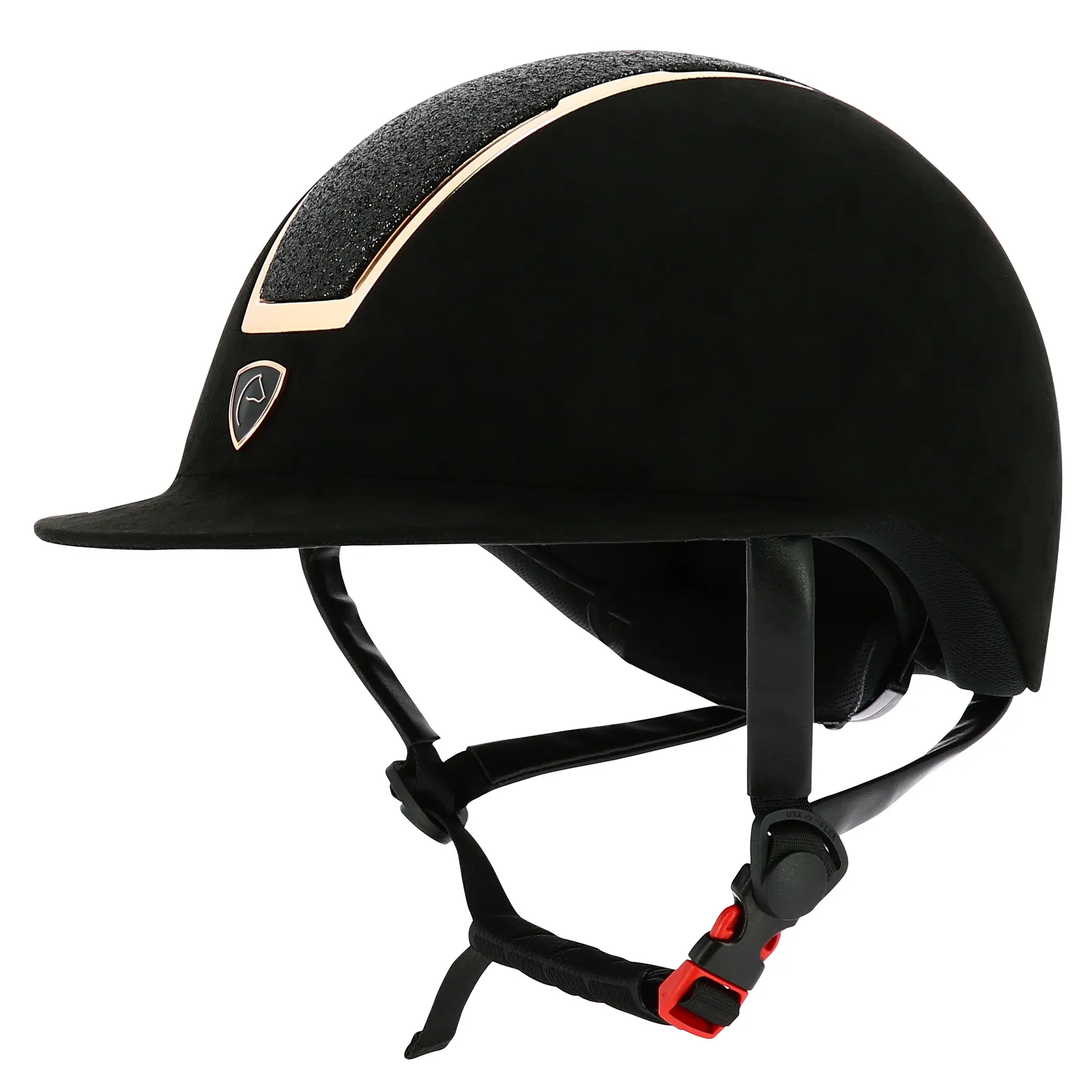 Equithème Women's Noir Riding Helmet For Glint Lamé