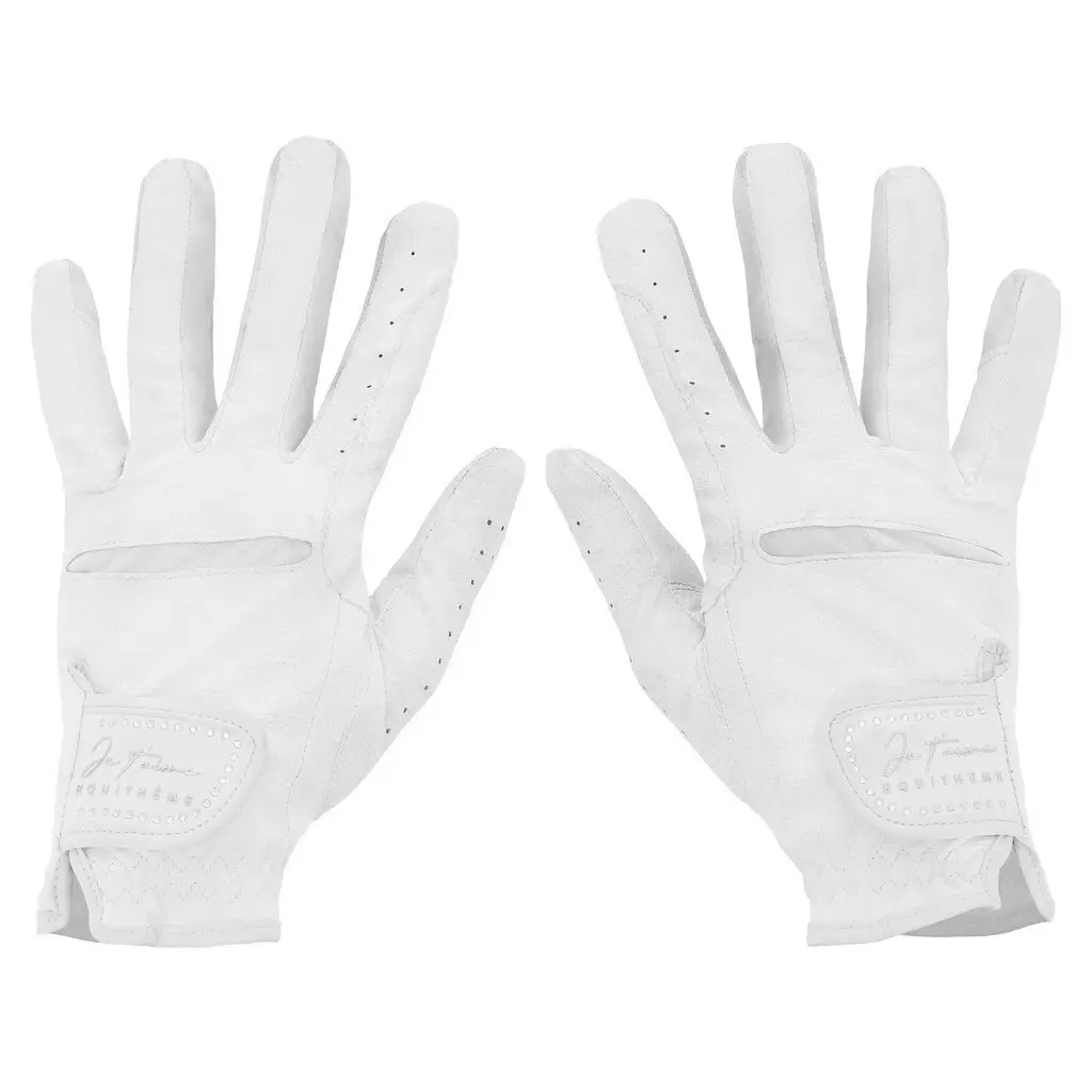 Meilleurs prix pour Gants d'équitation Equithème Je t'aime Strass