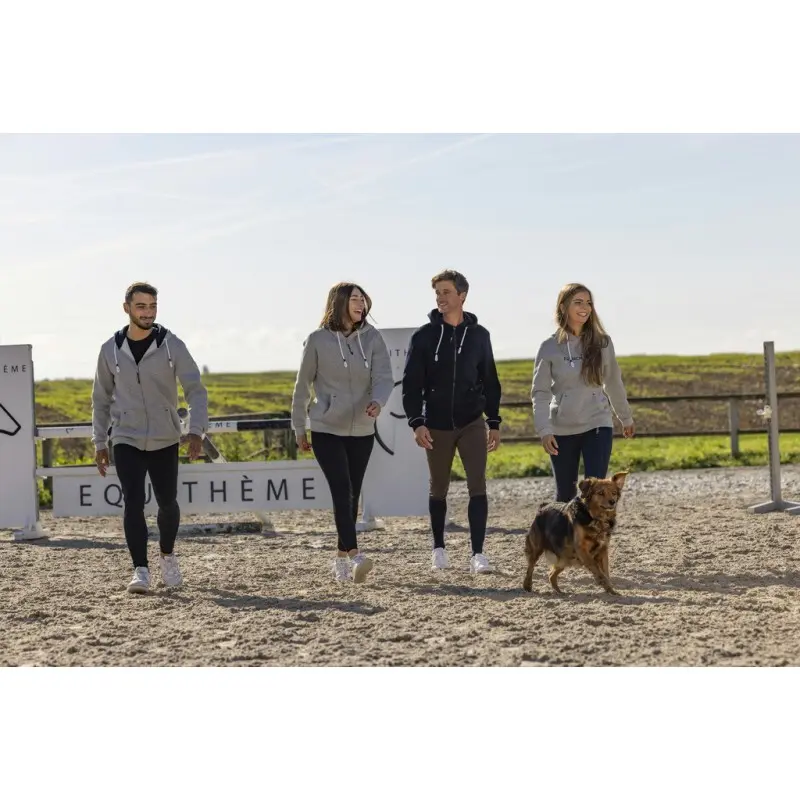 Meilleurs prix pour Sweatshirt à capuche équitation zippé Equithème Nicolas