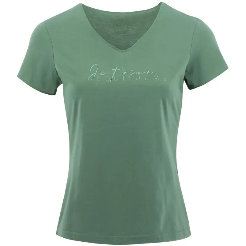 Comparer les prix de T-shirt femme Equithème Rehane Je t'aime