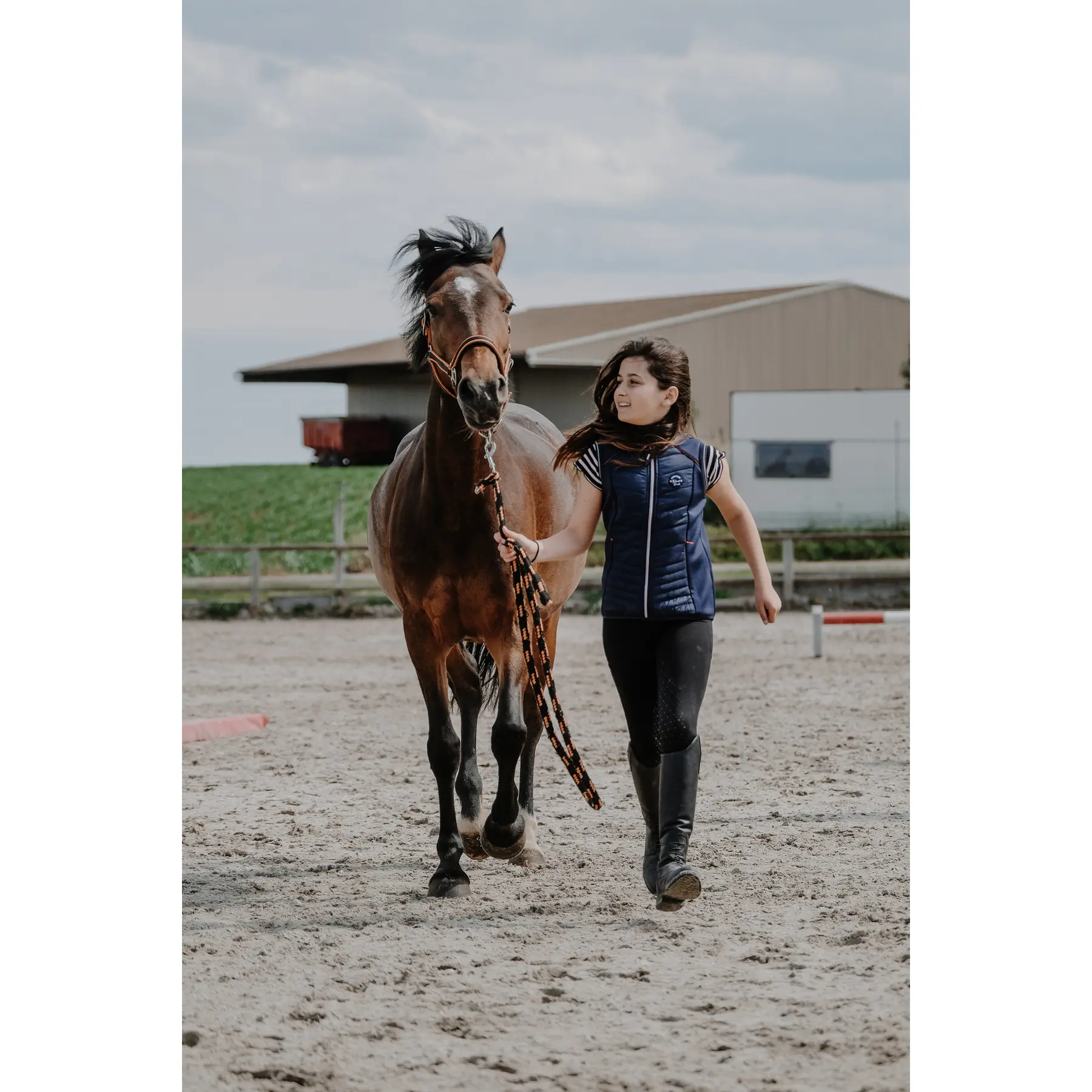 Meilleurs prix pour Gilet équitation hybride fille Equithème Luna