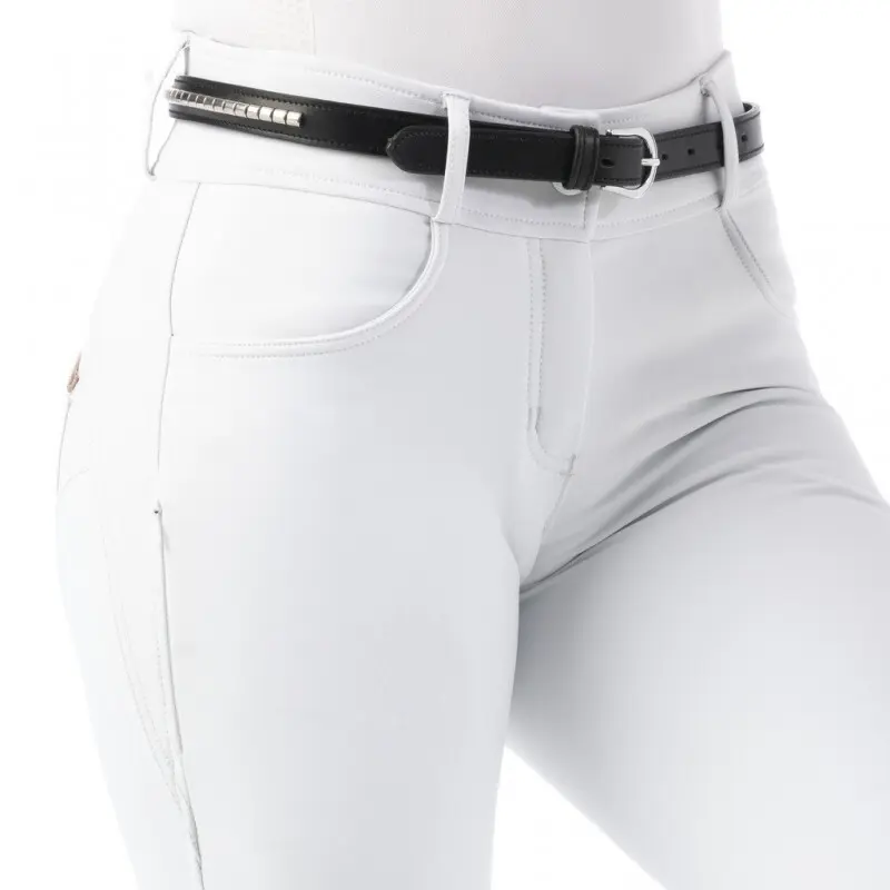 Meilleurs prix pour Pantalon équitation de concours mid grip femme Equithème Bella