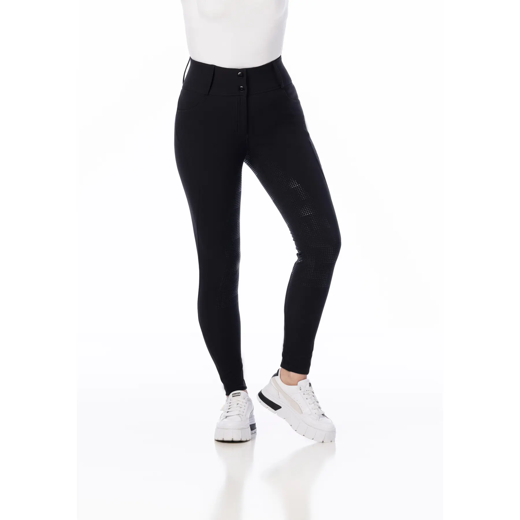 Comparer les prix de Pantalon équitation full grip enfant Equithème Queen