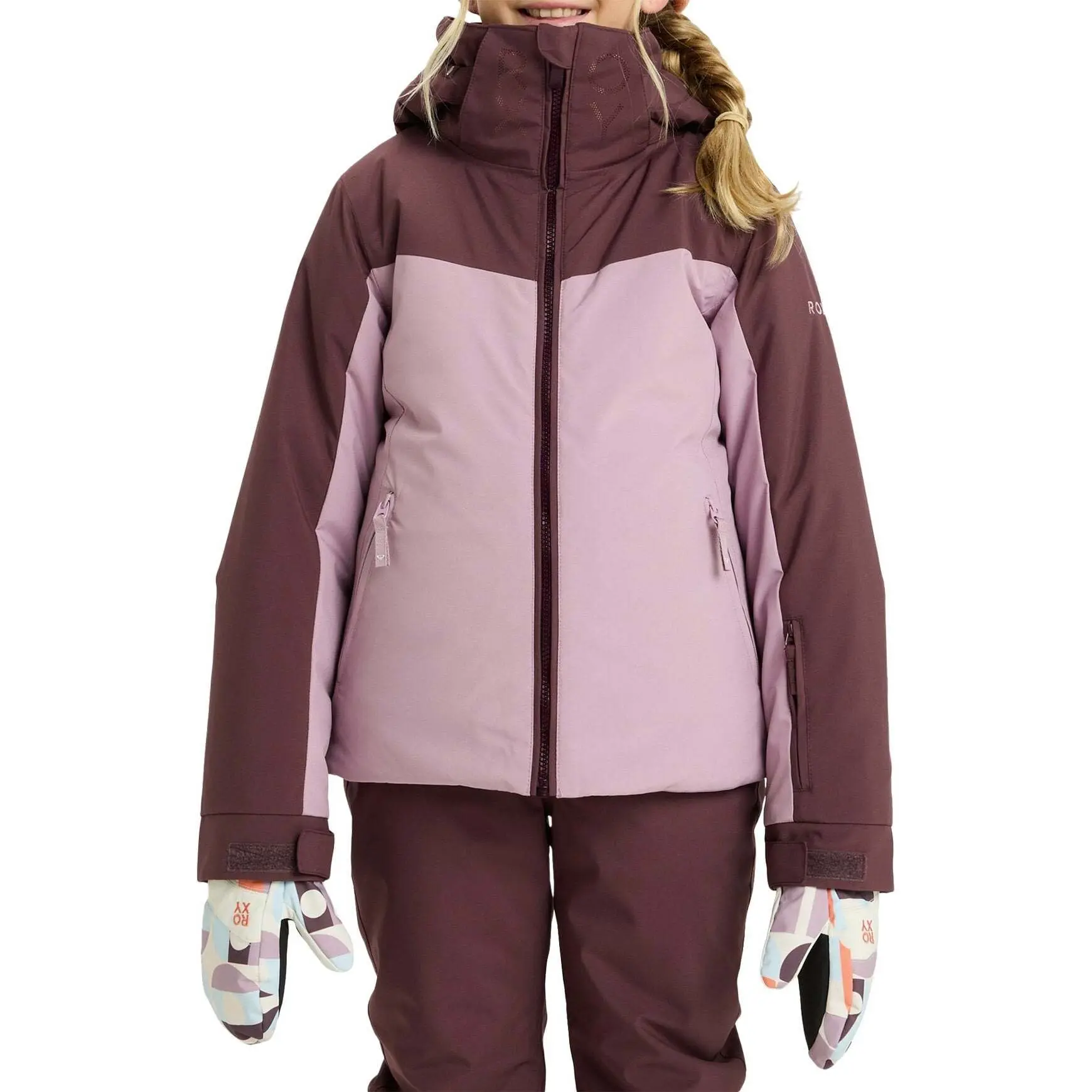 Mädchen Snowboardjacke Roxy Free Jet Block