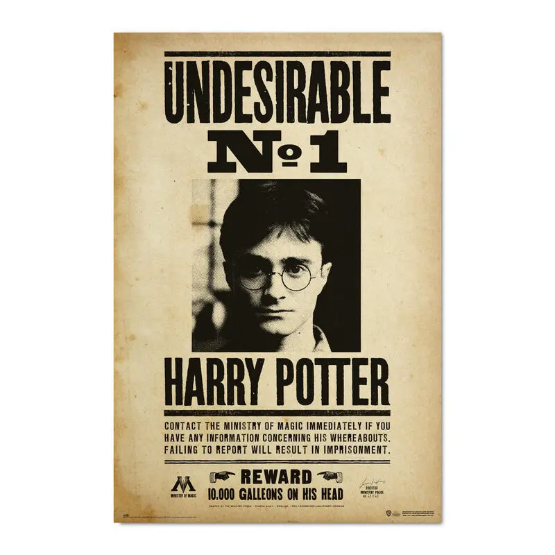 Poster Erik Harry Potter Undesirable Number 1