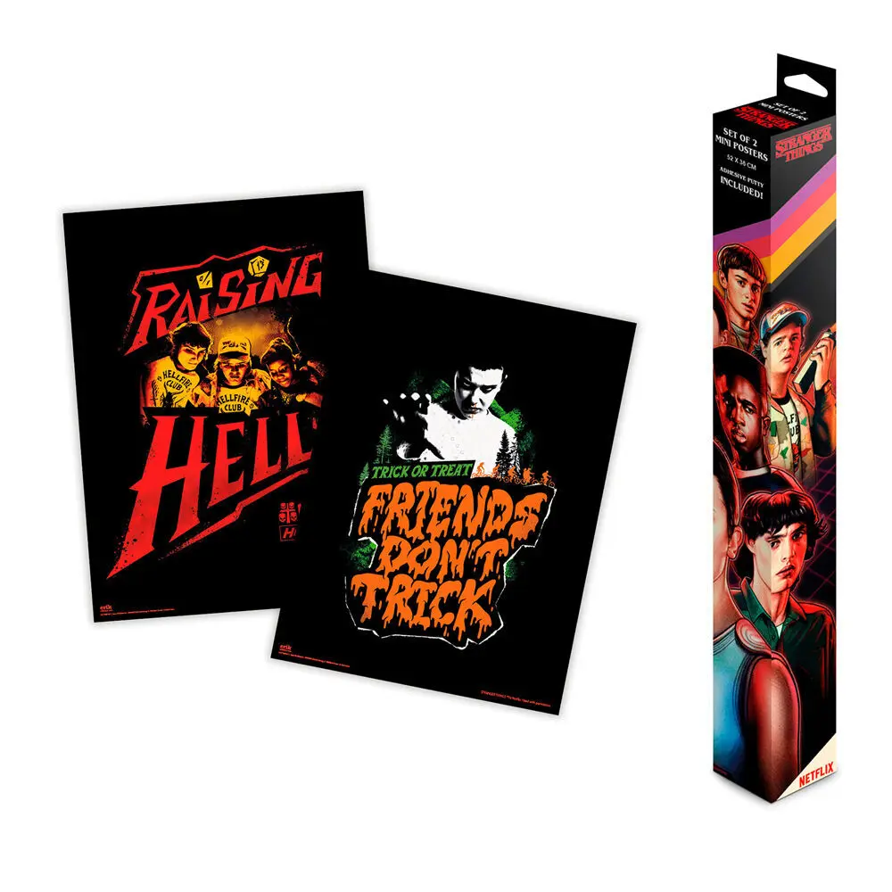 Erik Multicolore Poster Stranger Things (X2)
