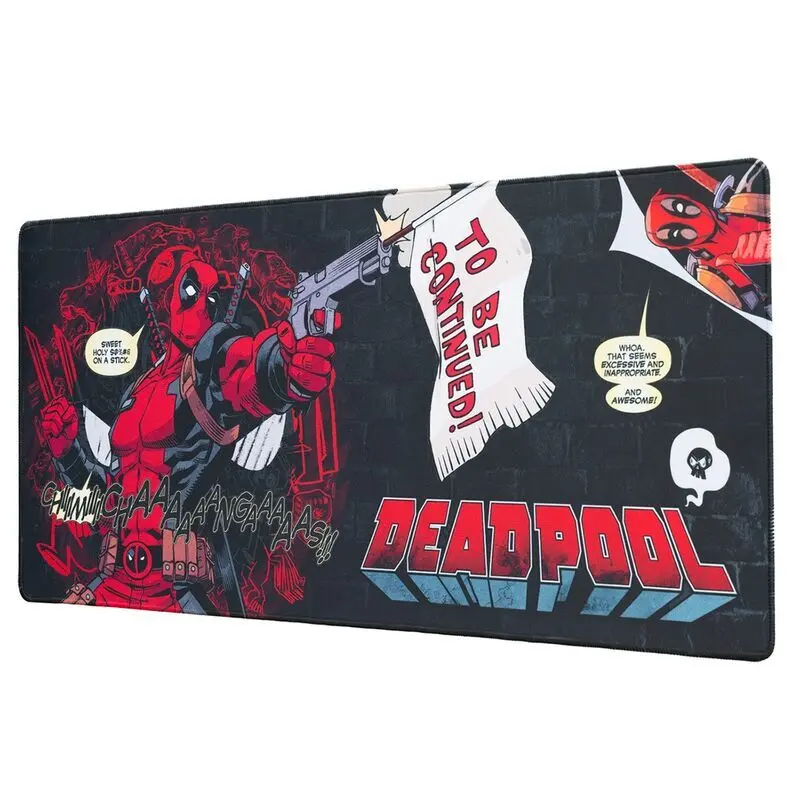 8435497293932 - Grupo Erik - Marvel Deadpool xl Mouse Pad für Tastatur bedruckt aus Kautschuk & Polyester 80 x 35 cm in Geschenkverpackung