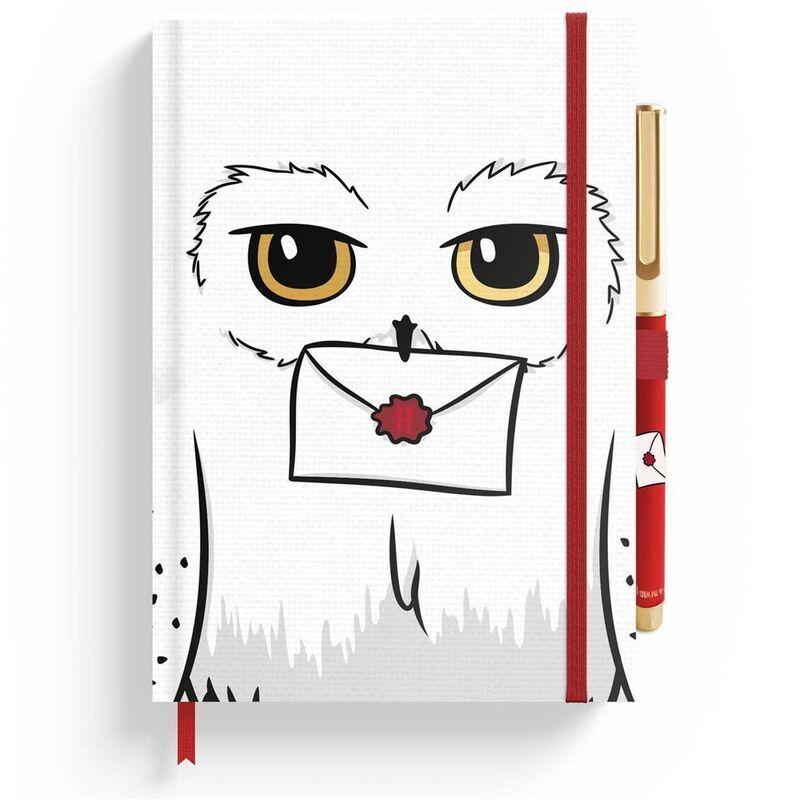 8435747803843 - Notizblock + Stift Harry Potter Hedwig A5