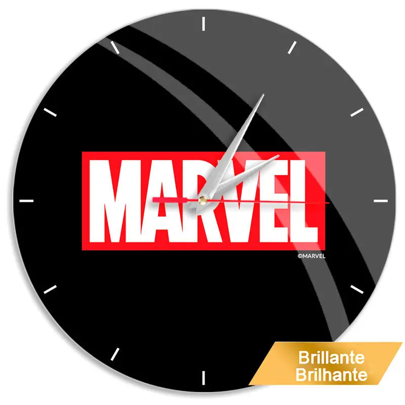 Ert Group Noir Wall Clock Marvel