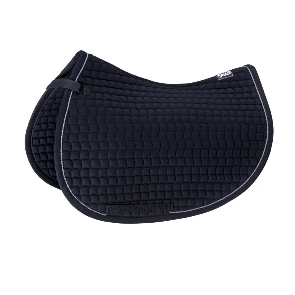 Eskadron Bleu Horse Dressage Saddle Pad In Silver Cotton