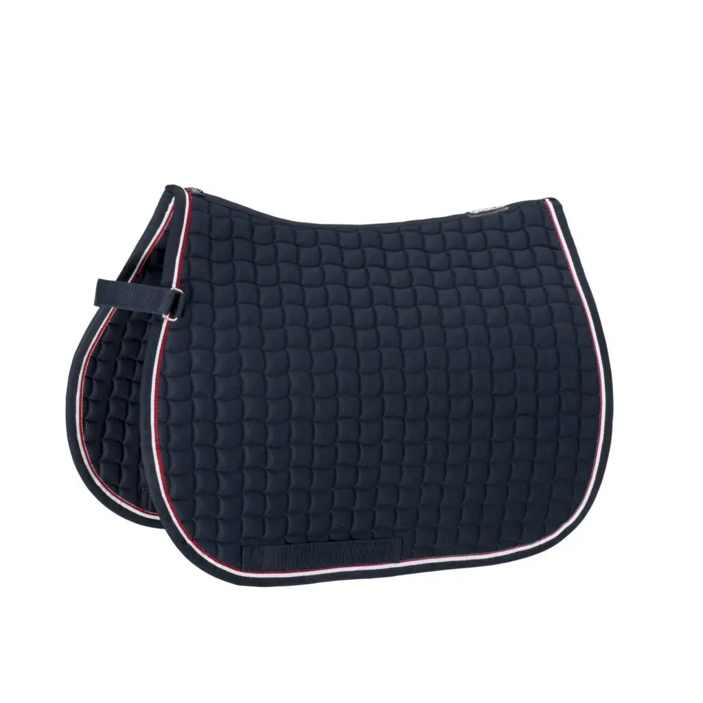 Eskadron Bleu Horse Saddle Pad In Contrasting Cotton Shetty