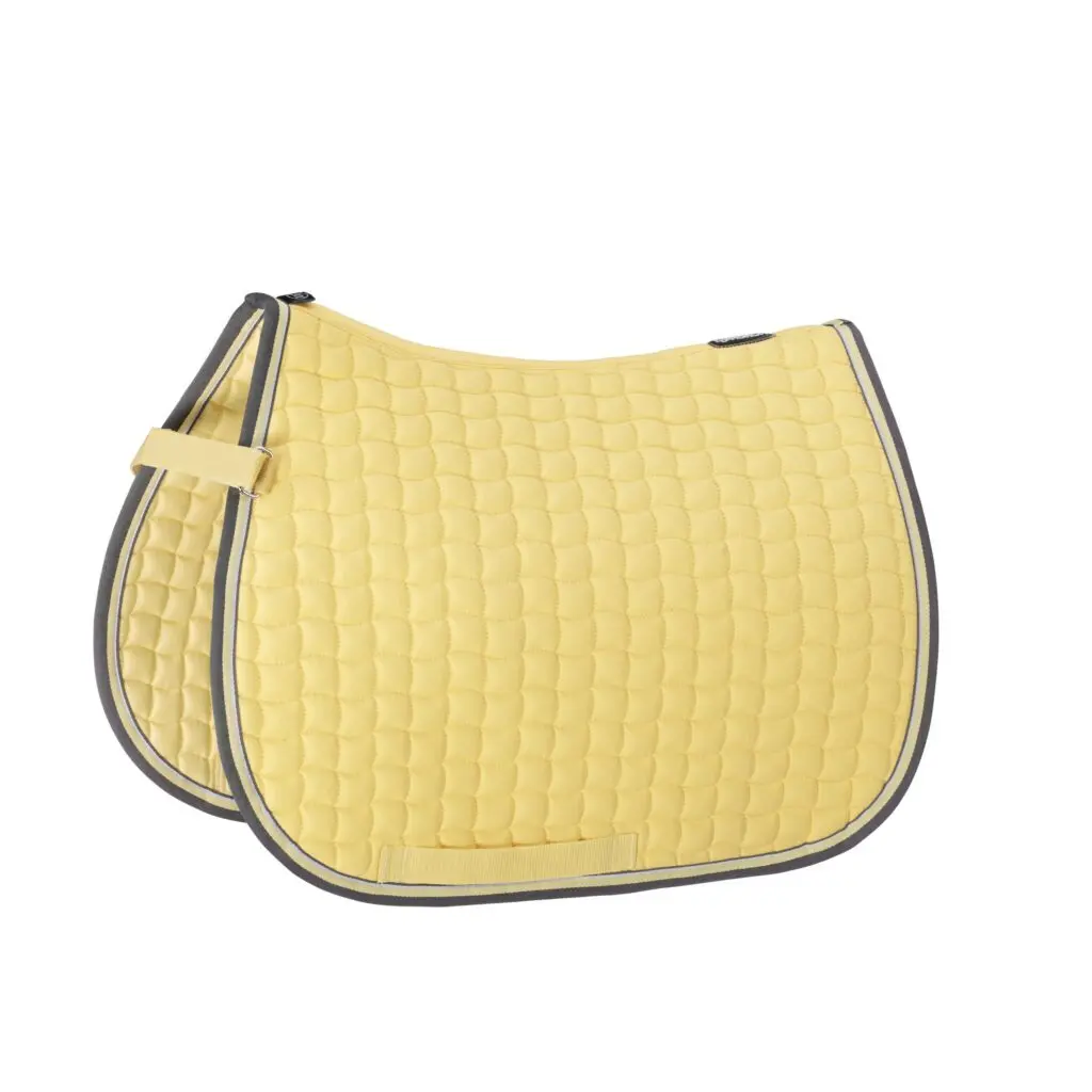 Eskadron Jaune Horse Saddle Pad In Contrasting Cotton Shetty