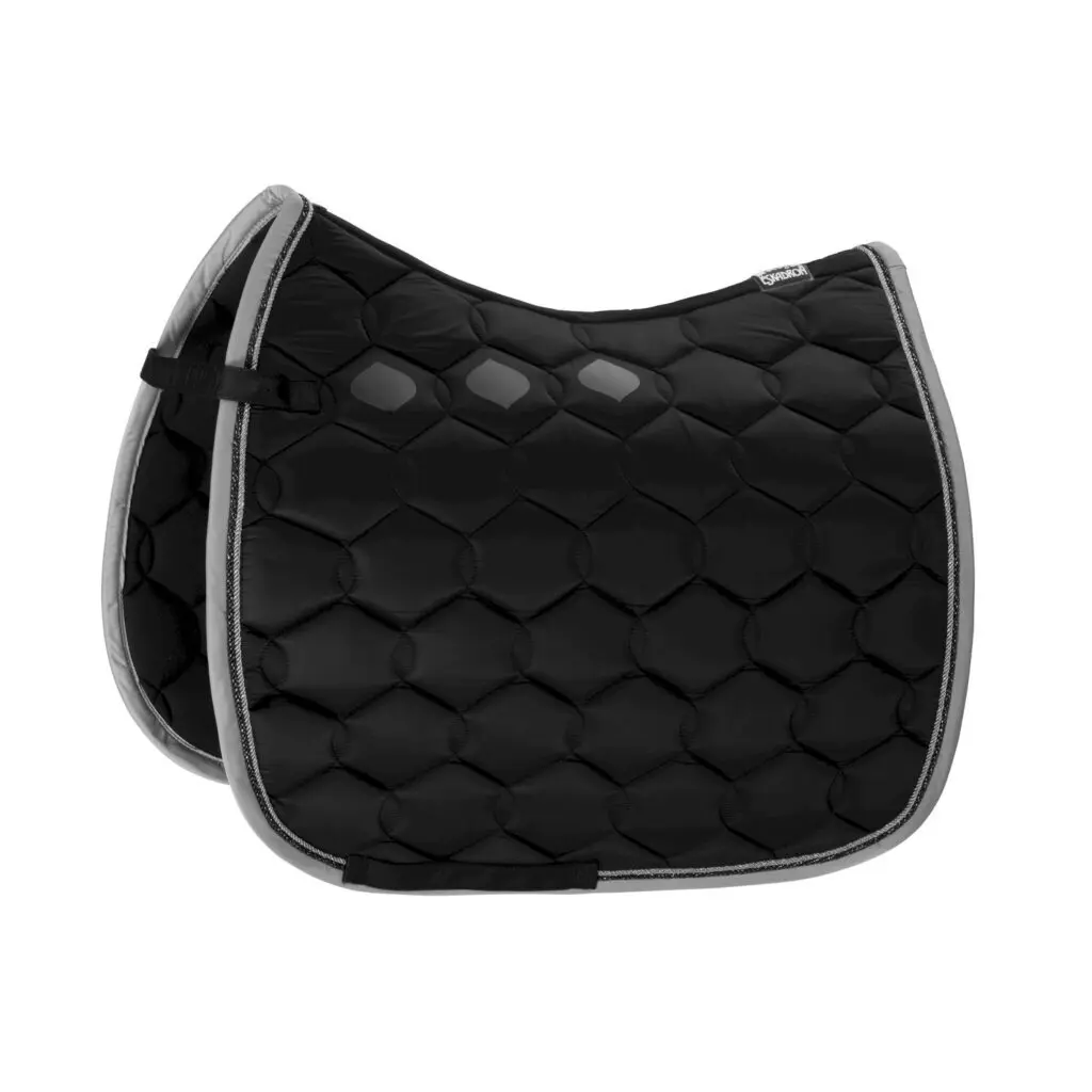 Eskadron Noir Contrasting Horse Saddle Pad Glossy Wave