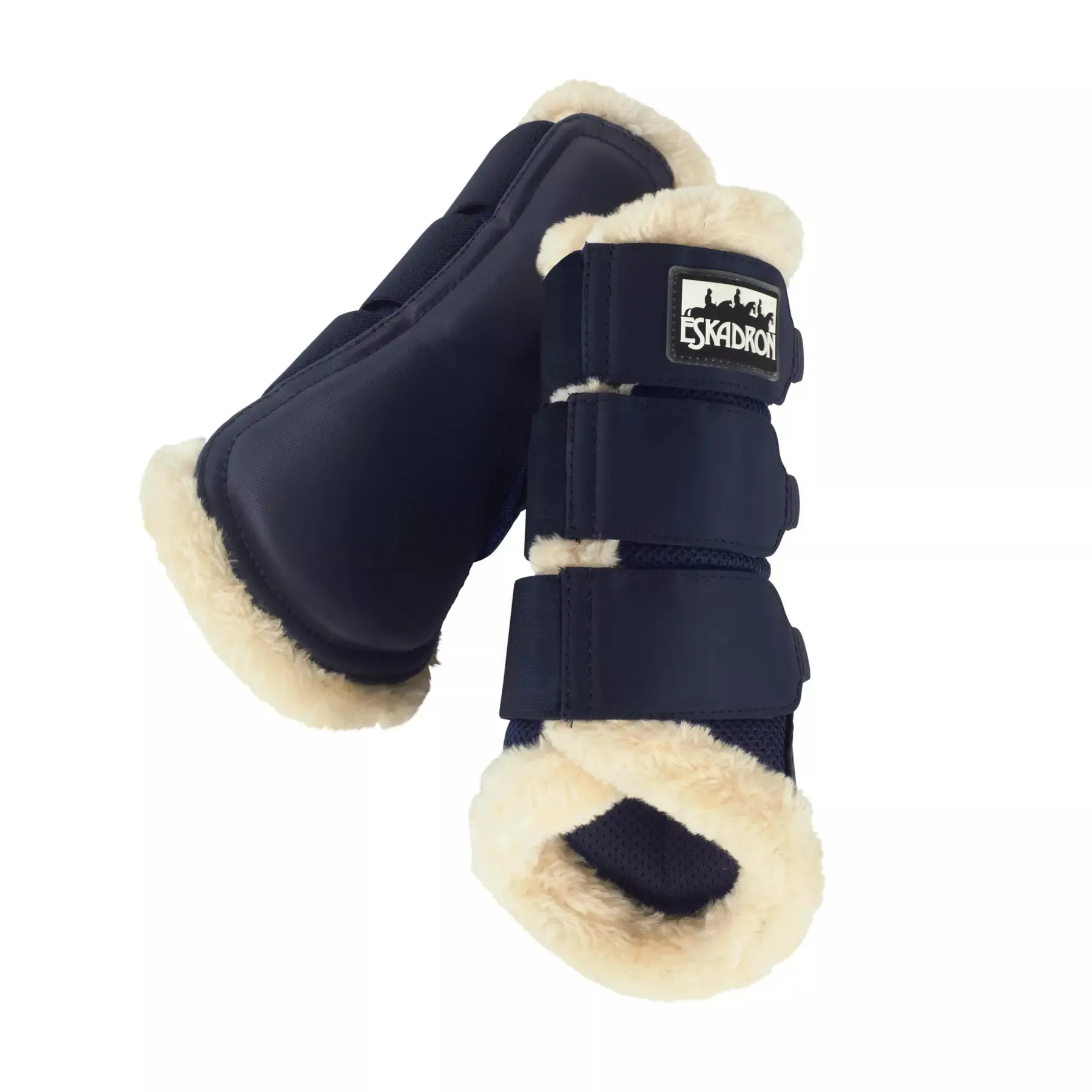 Eskadron Bleu Closed Horse Gaiters In Mesh With Faux Fur
