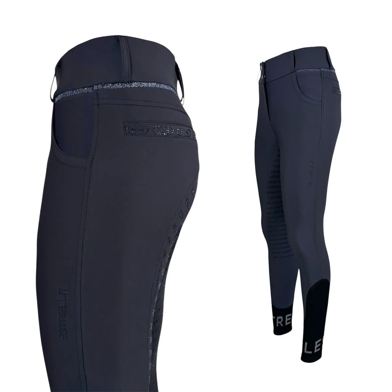 Comparer les prix de Pantalon équitation mid grip femme Estrelle Equestrian ED-Crystal