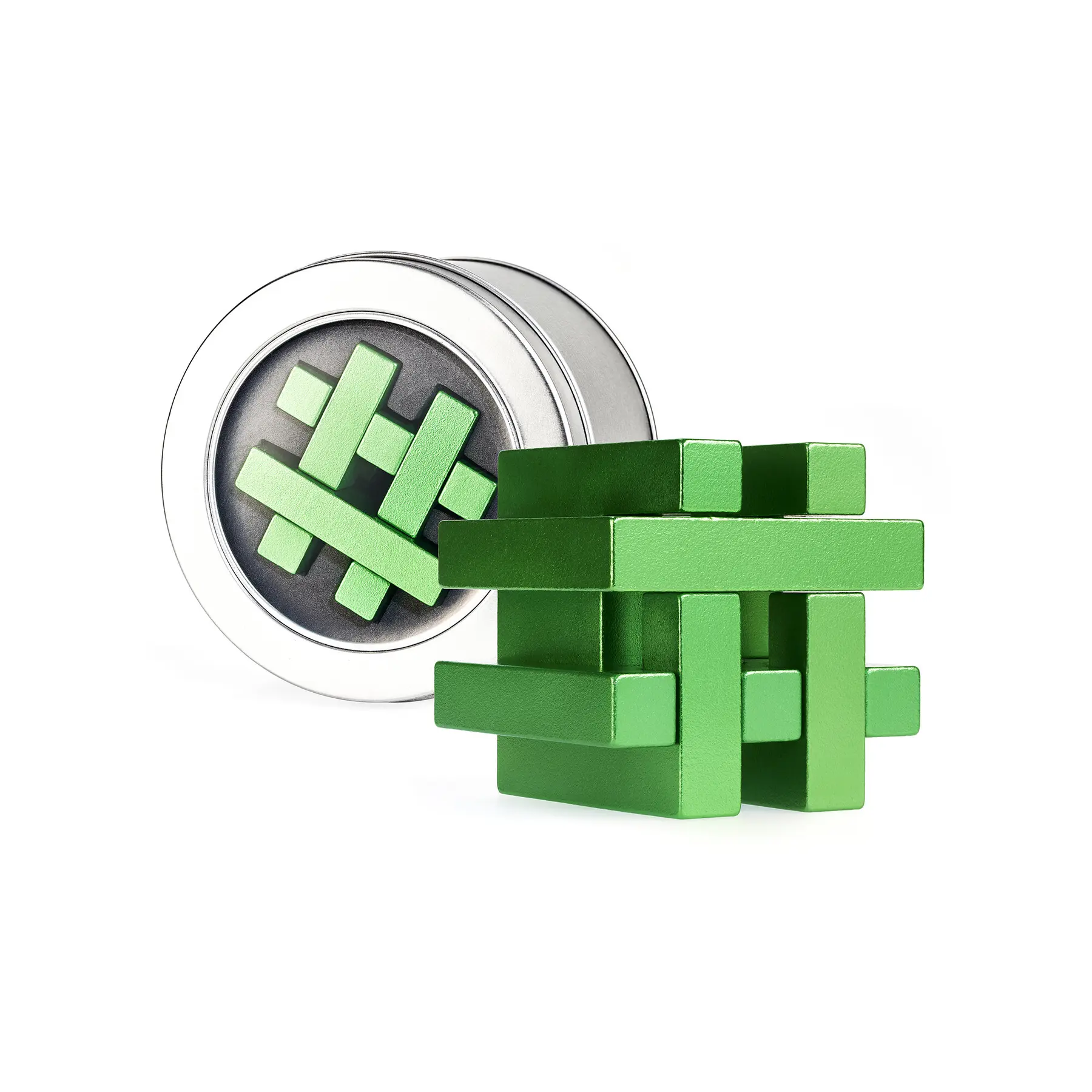 5425004734426 - - Brain Puzzle Metal in Tin - Hashtag