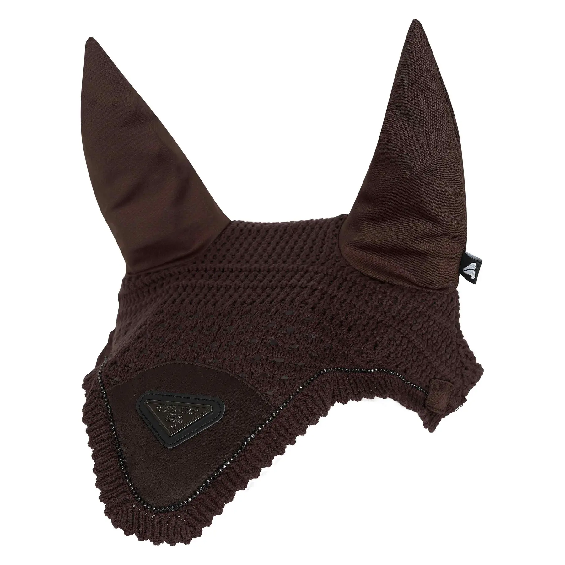 Euro-Star Marron Fly Mask For Short Horses Cato