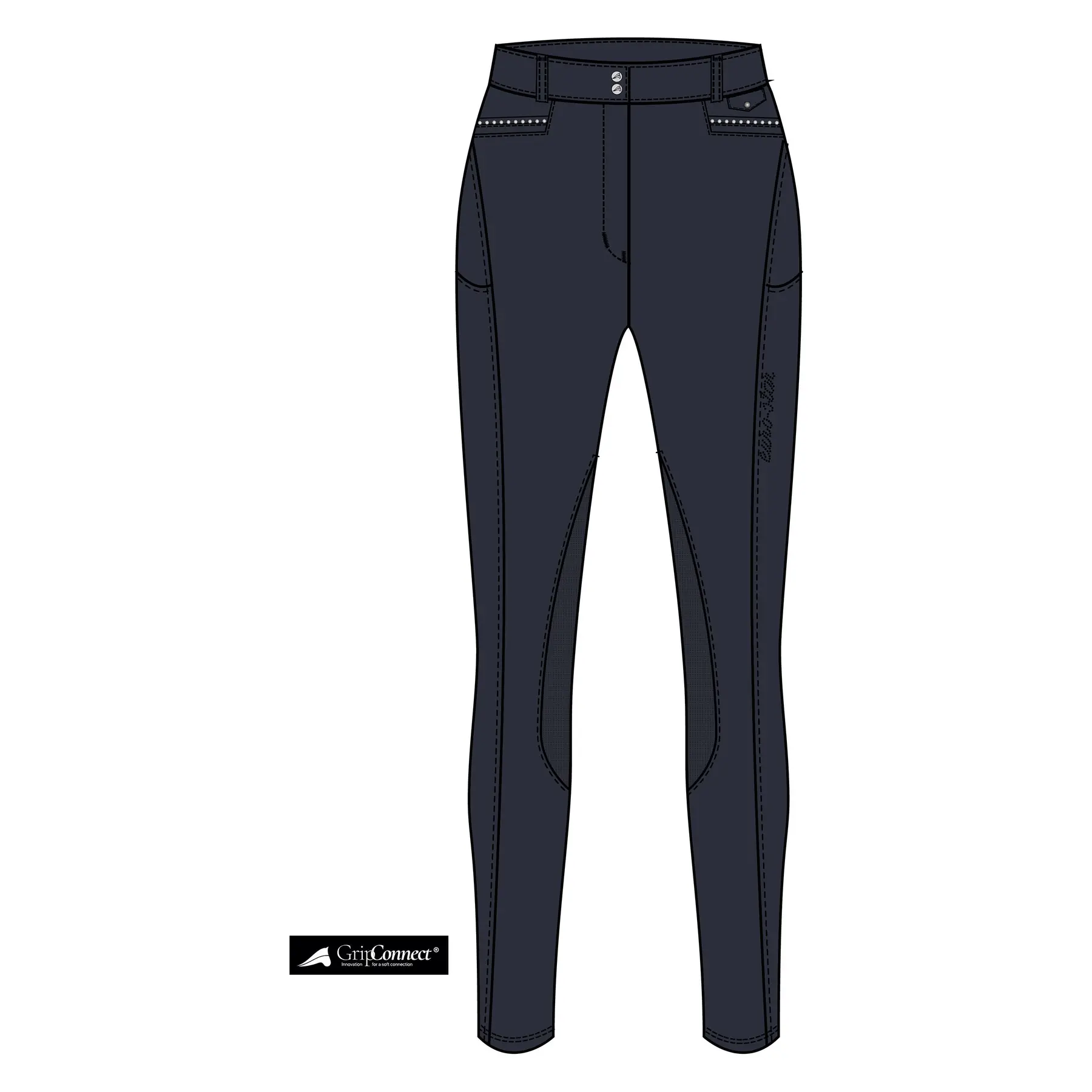 Comparer les prix de Pantalon équitation mid grip femme Euro-Star Arielle