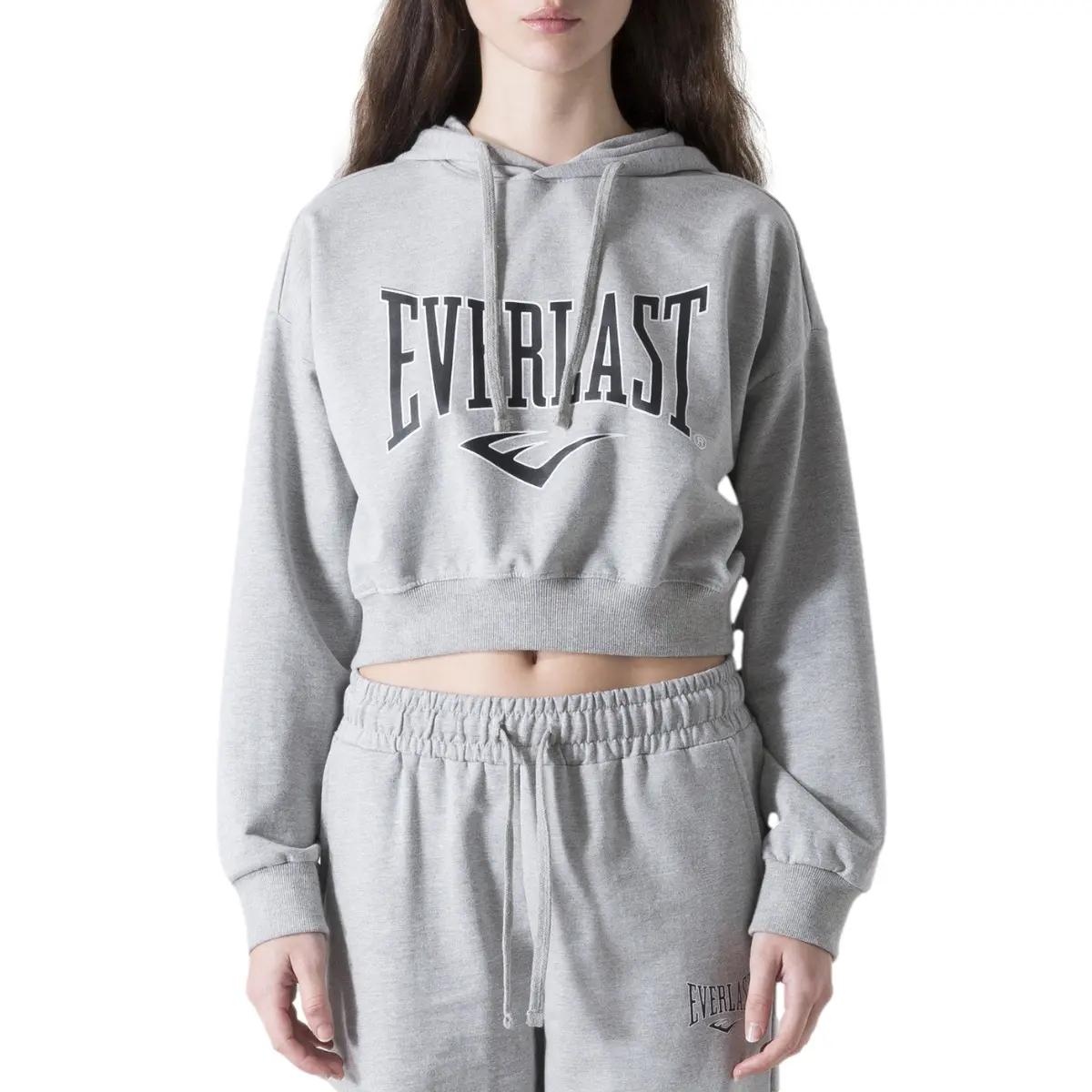Cropped-Hoodie , Damen Everlast Logo