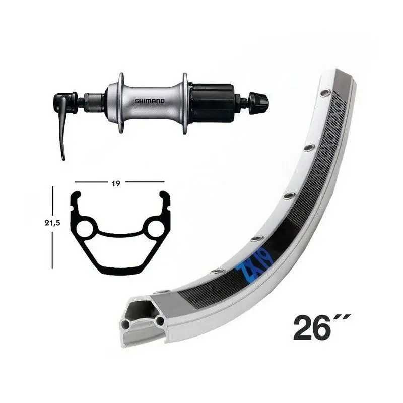 Image of Hinterrad Exal Winora Zx 19 26 Sh.8-10v