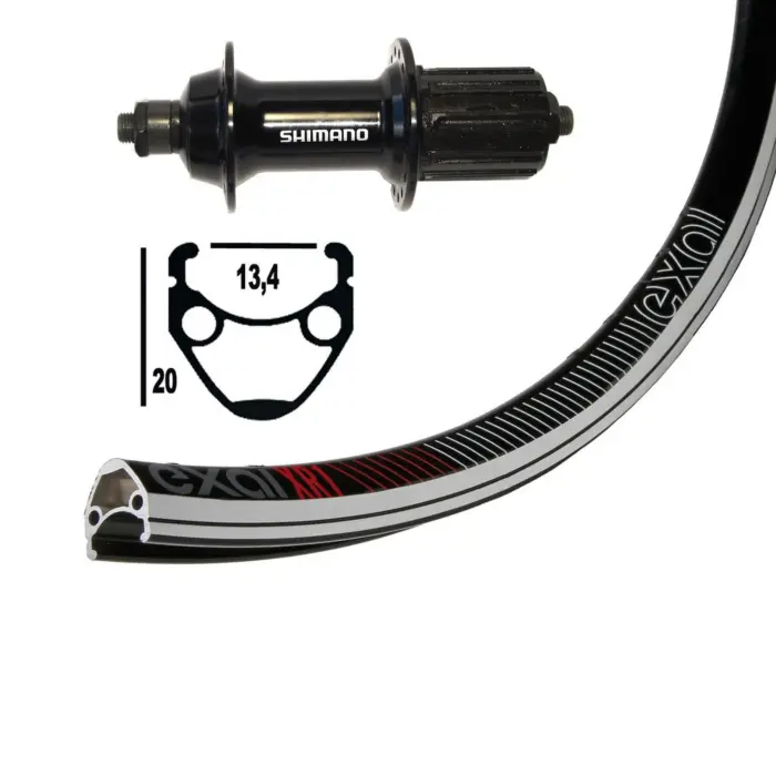 Velo Store - UK Rear wheel Exal Winora Xr-1 32 Tr.Sh.Tiagra Blo.Ra. 700C 130 mm/10/11V | Extra 10% off with Subscription, Postage £16.79 to UK Fedex.