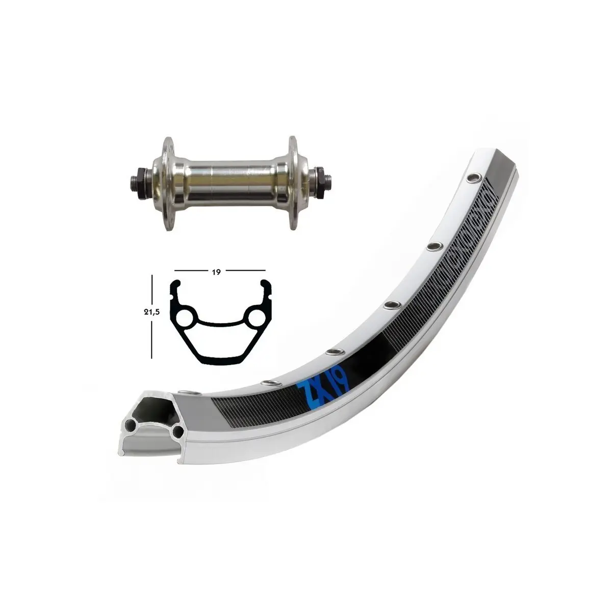 Exal Zx 19 26´´ Qr V-brake Vorderrad