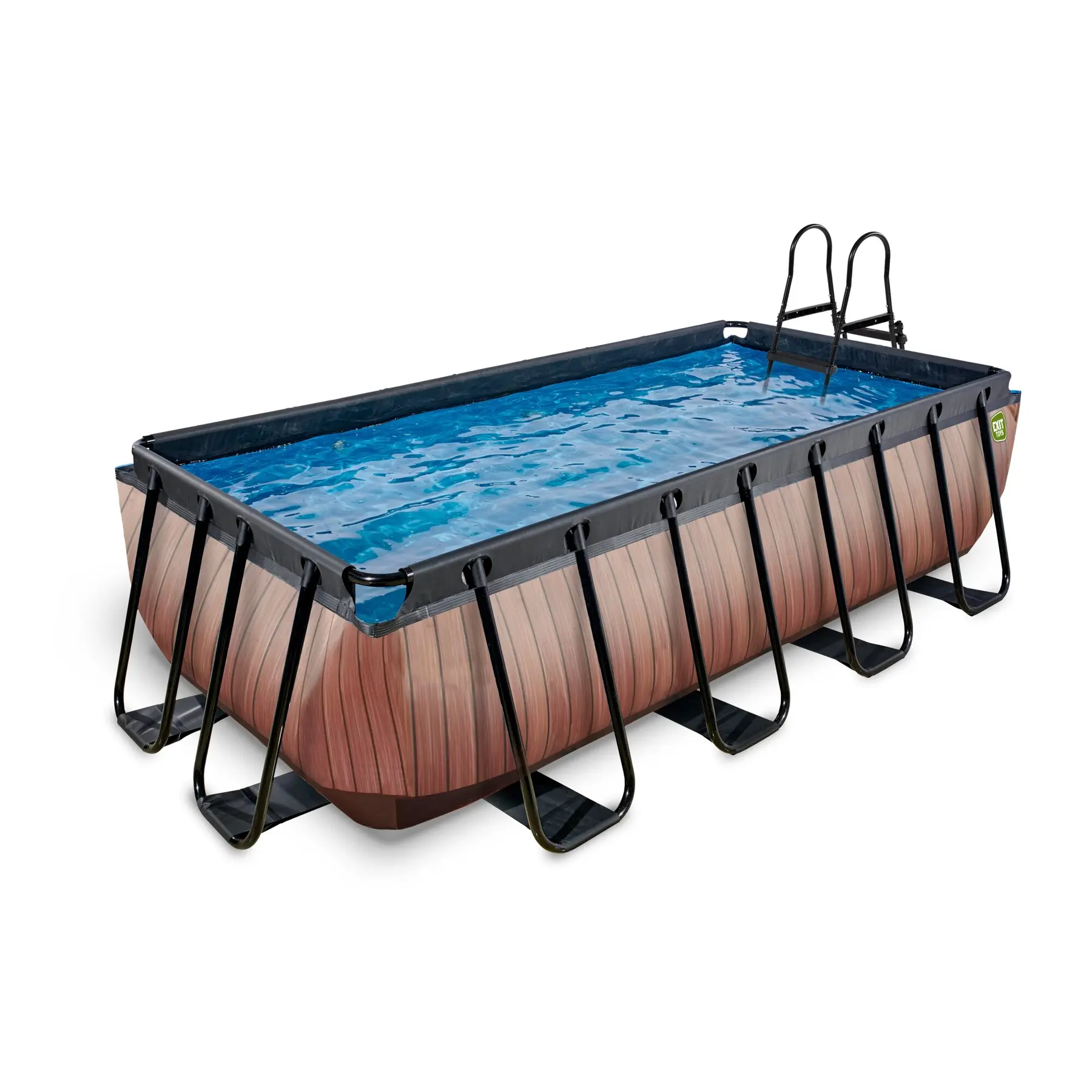 Comparer les prix de Piscine avec pompe filtrante à sable enfant Exit Toys Wood 400 x 200 x 100 cm