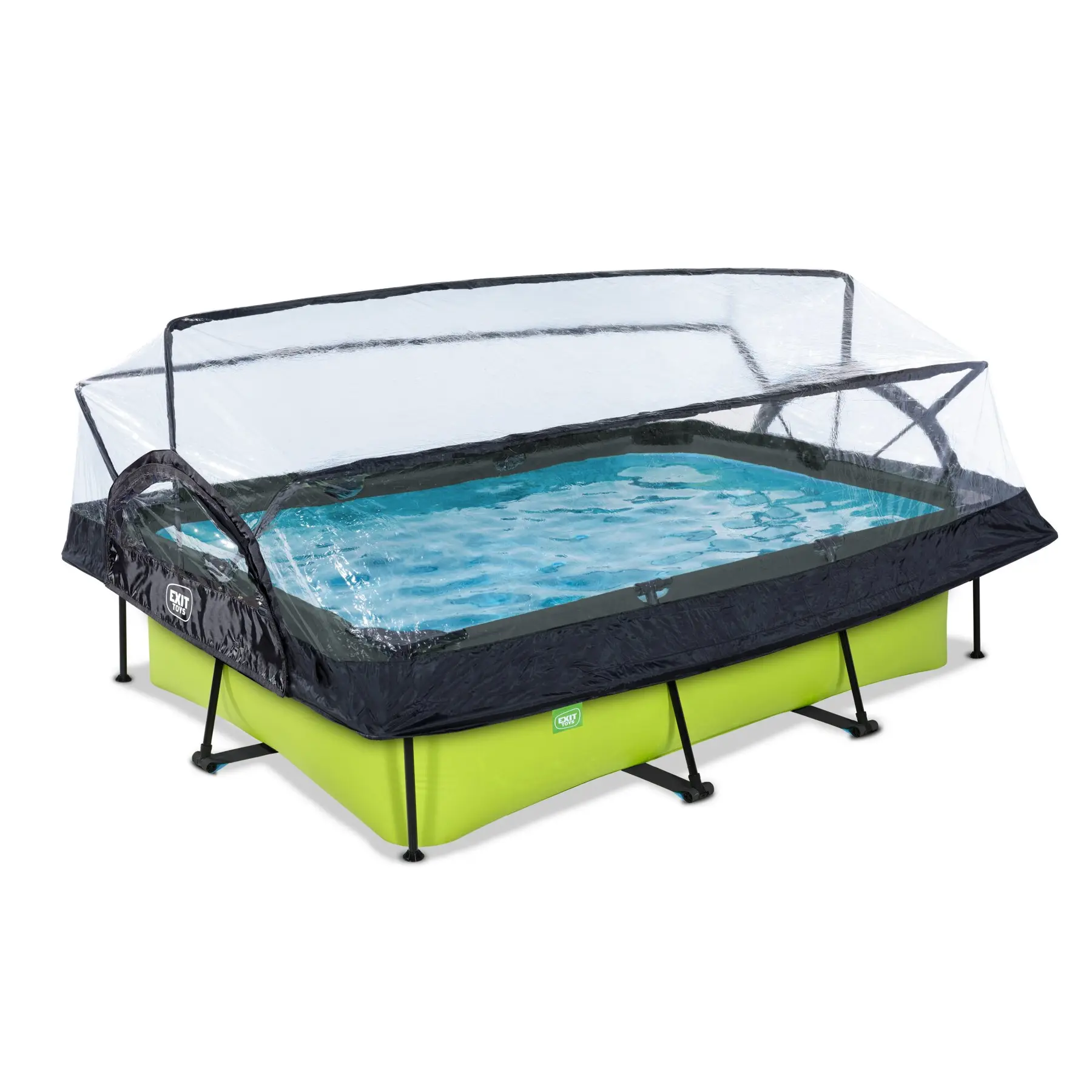 Comparer les prix de Piscine avec pompe filtrante et dôme enfant Exit Toys Lime 300 x 200 x 65 cm