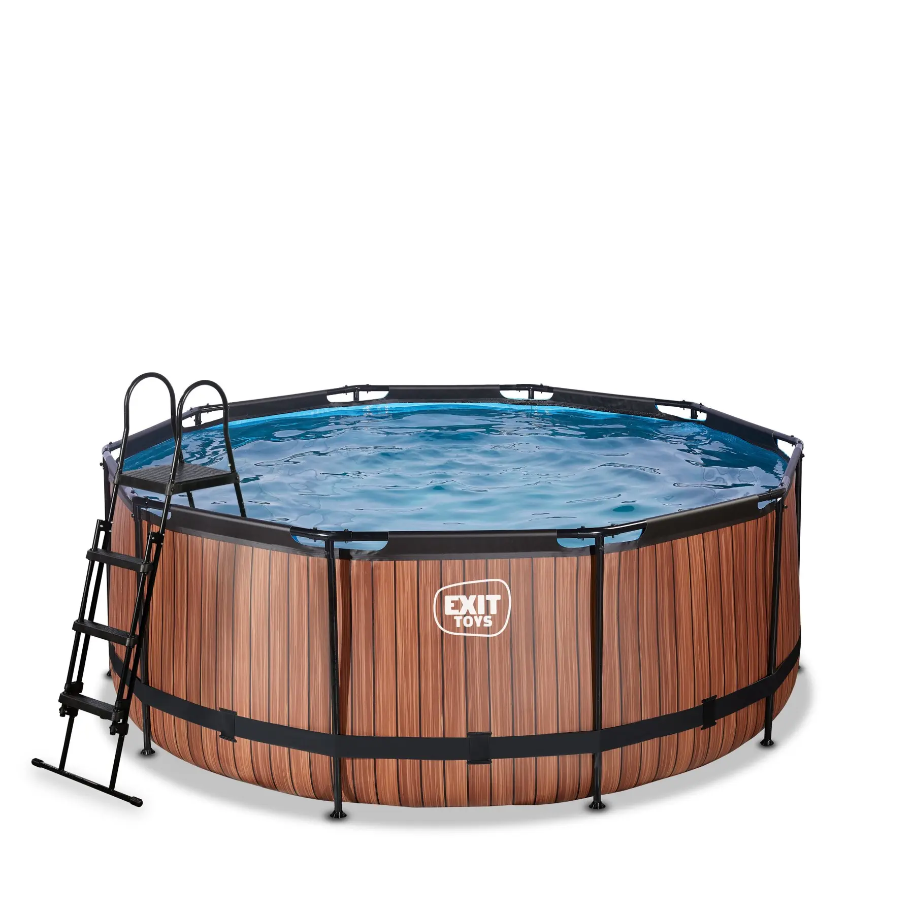 Comparer les prix de Piscine avec pompe filtrante à sable enfant Exit Toys Wood 360 x 122 cm