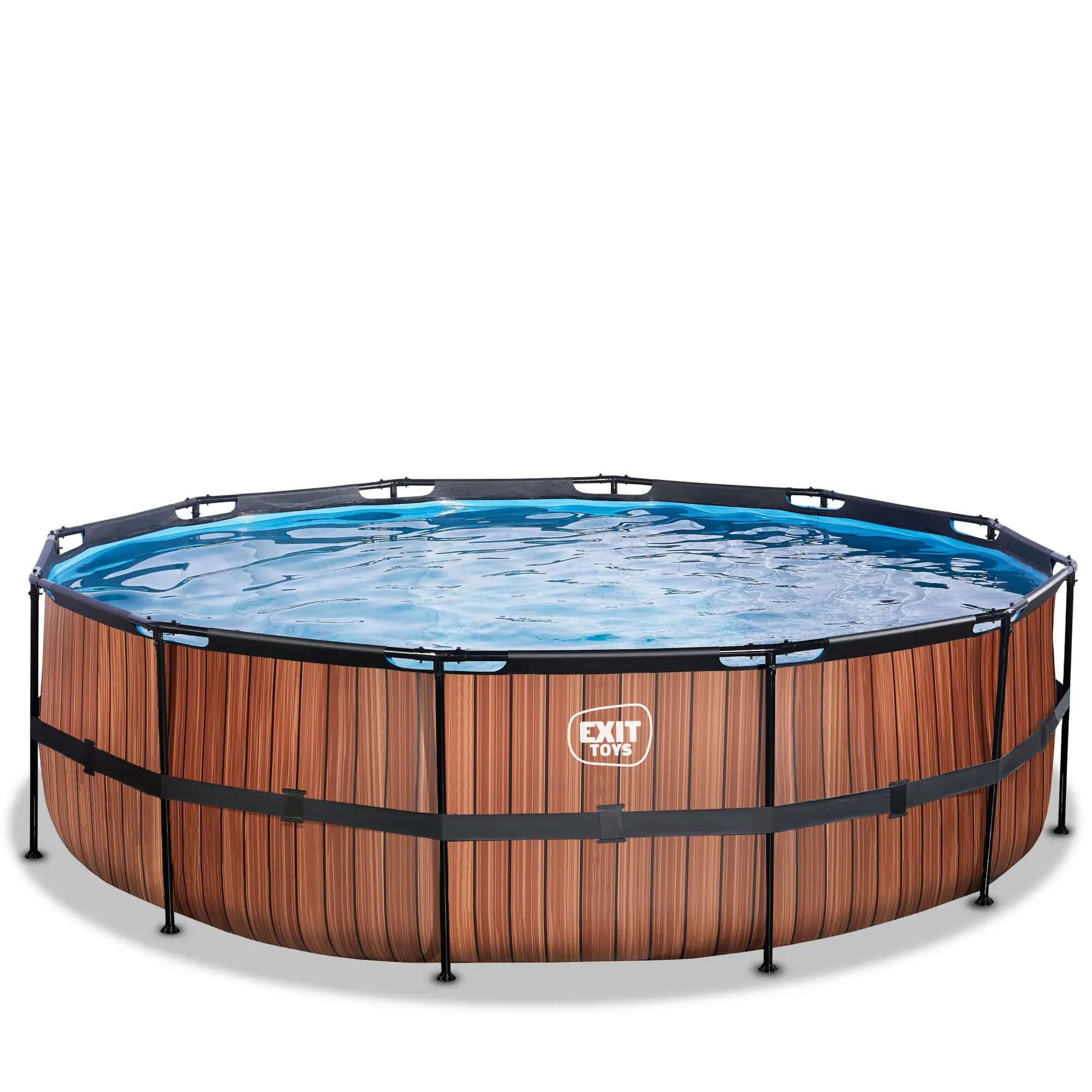 Comparer les prix de Piscine avec pompe filtrante enfant Exit Toys Wood 488 x 122 cm
