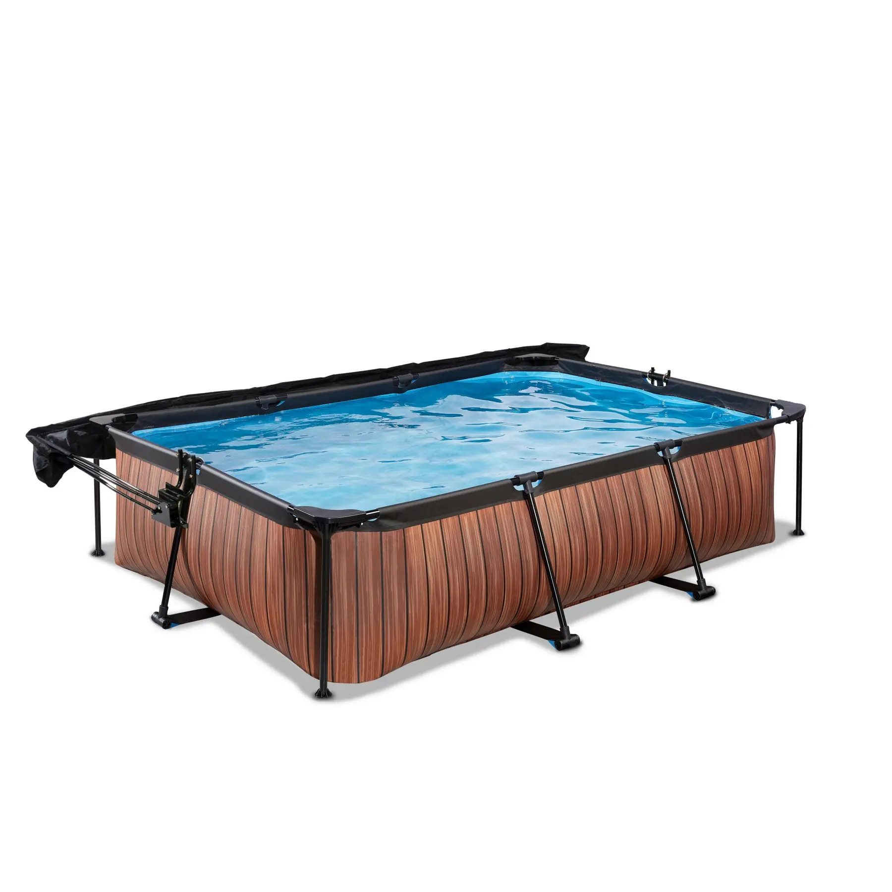 Meilleurs prix pour Piscine avec pompe filtrante et voile d'ombrage enfant Exit Toys Wood 300 x 200 x 65 cm