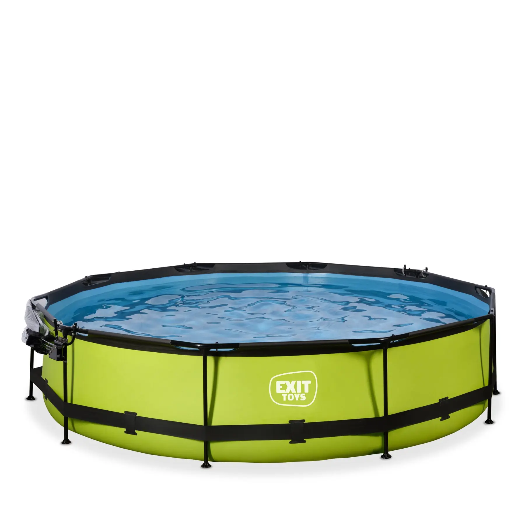Comparer les prix de Piscine avec pompe filtrante et dôme enfant Exit Toys Lime 360 x 76 cm