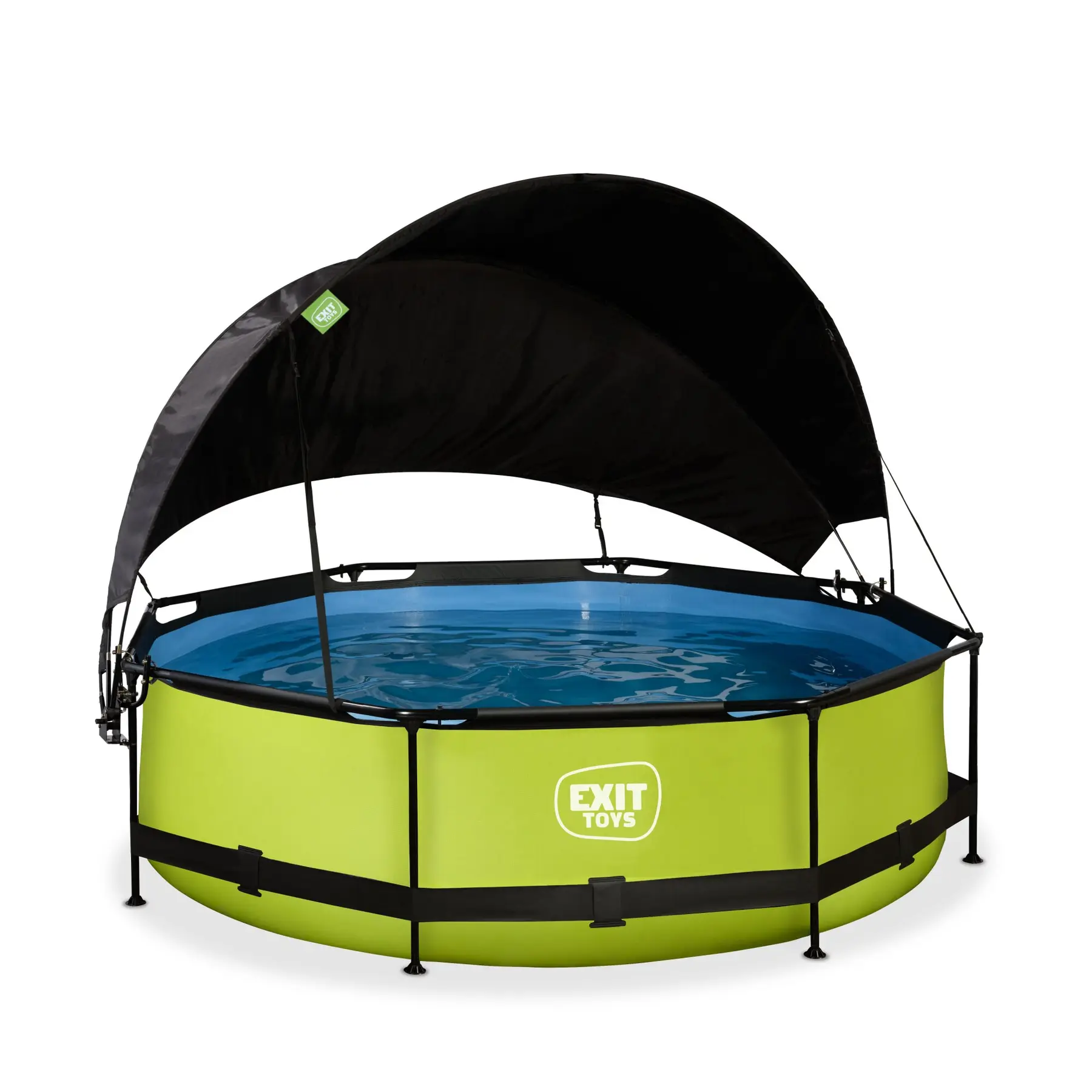 Comparer les prix de Piscine avec pompe filtrante et voile d'ombrage enfant Exit Toys Lime 300 x 76 cm