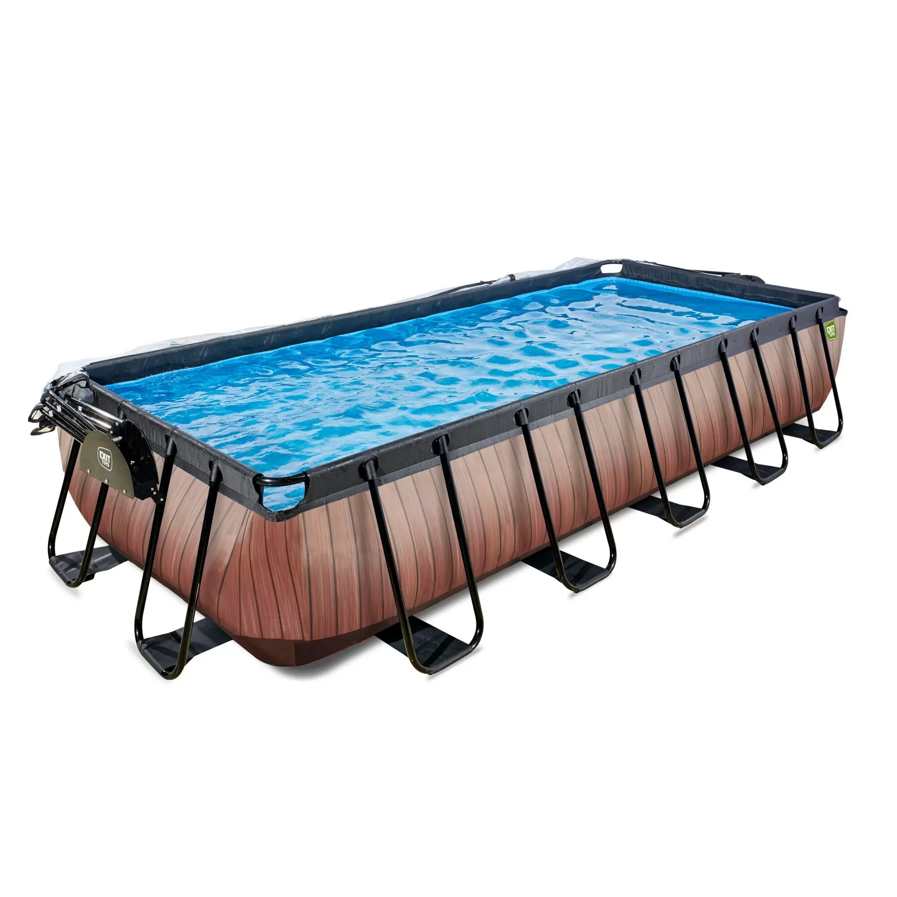 Meilleurs prix pour Piscine avec pompe filtrante à sable et dôme enfant Exit Toys Wood 540 x 250 x 100 cm